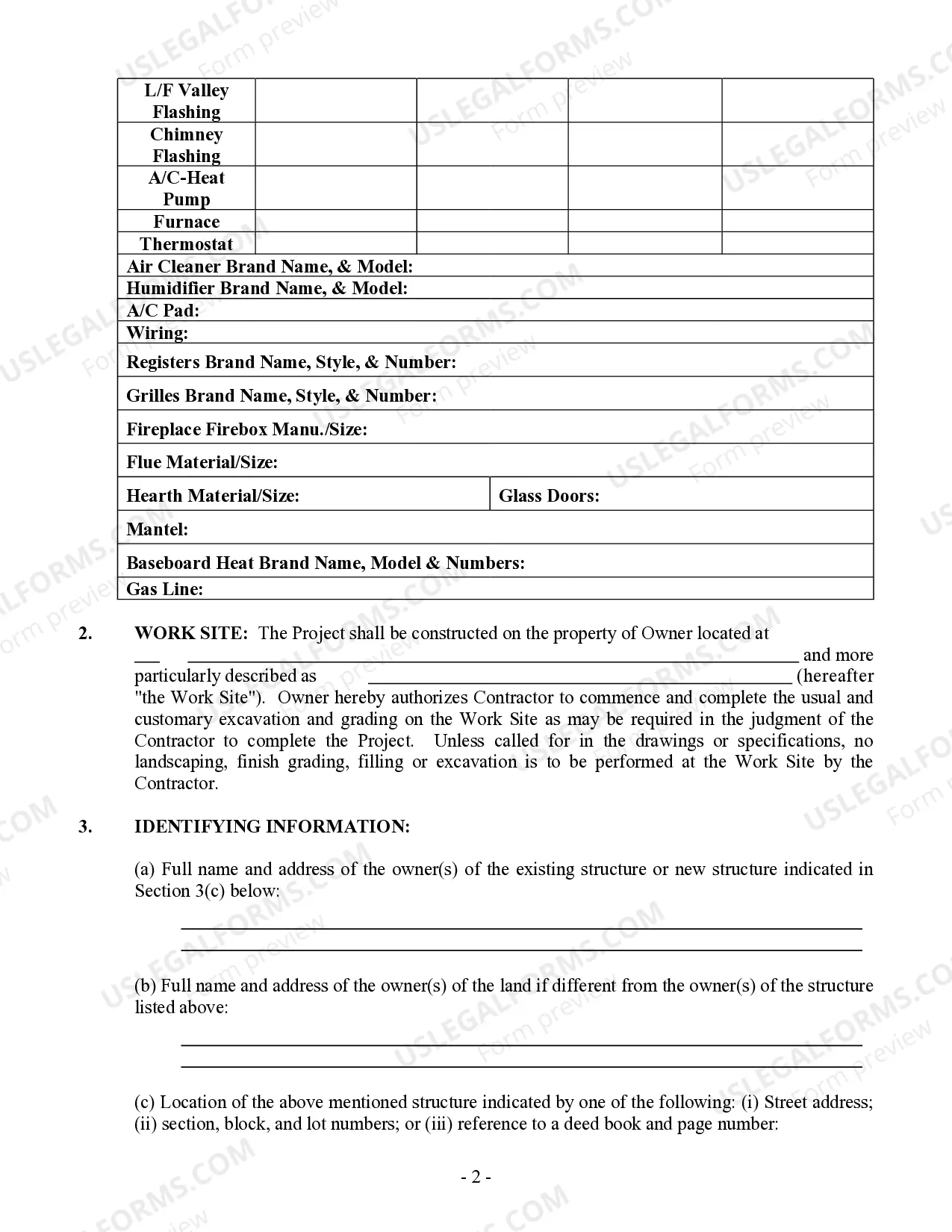 Preview HVAC Contract for Contractor