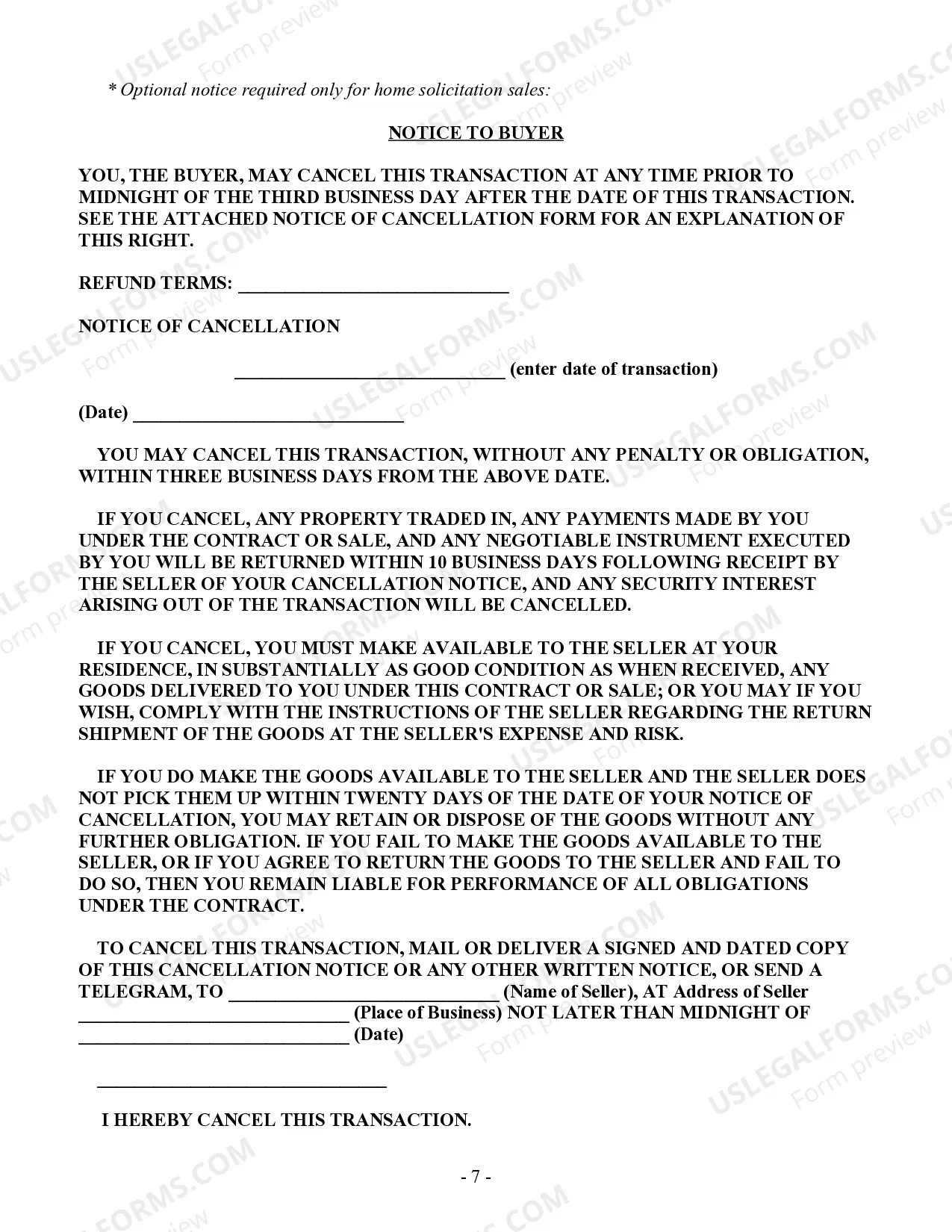 Preview HVAC Contract for Contractor