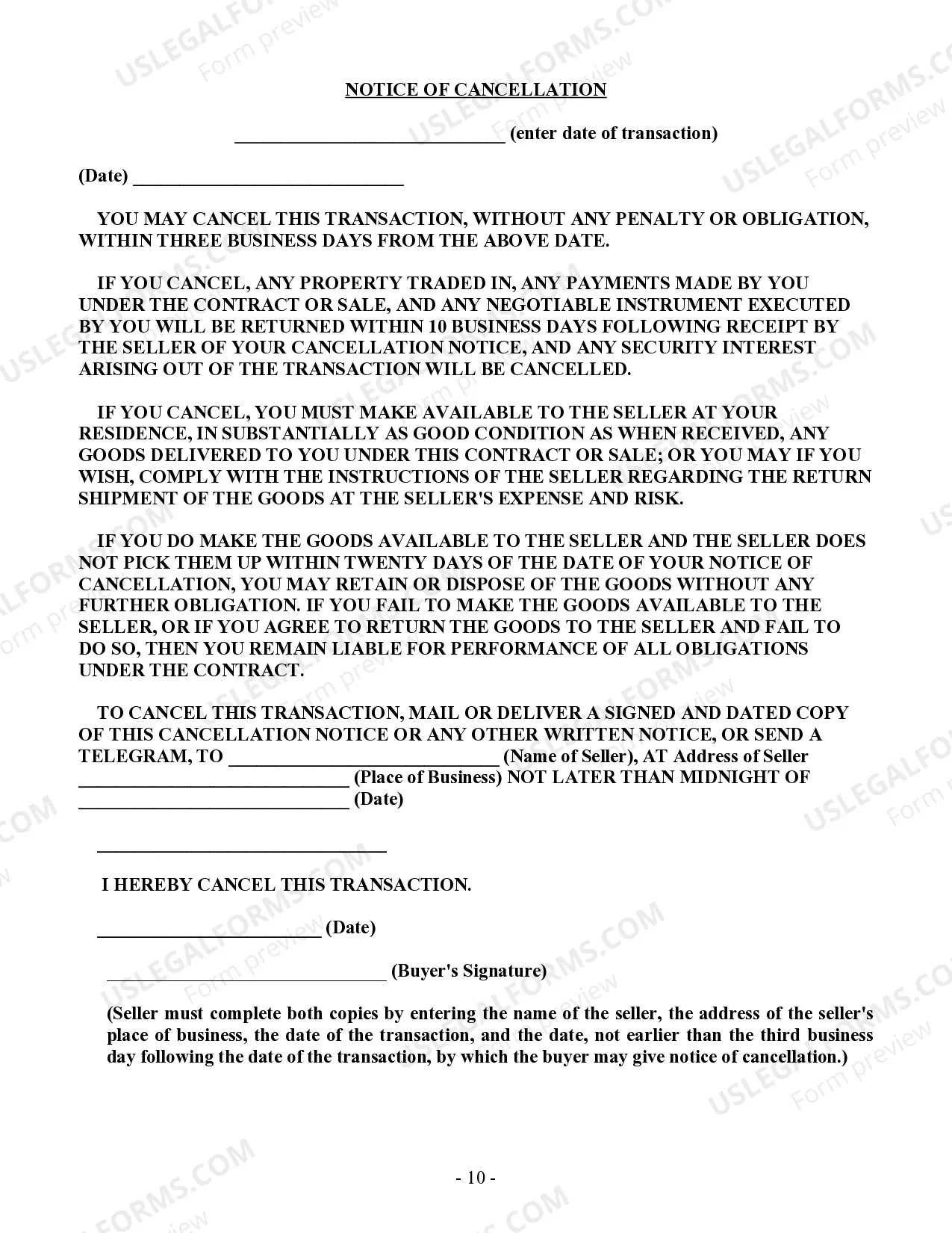 Preview Landscape Contract for Contractor