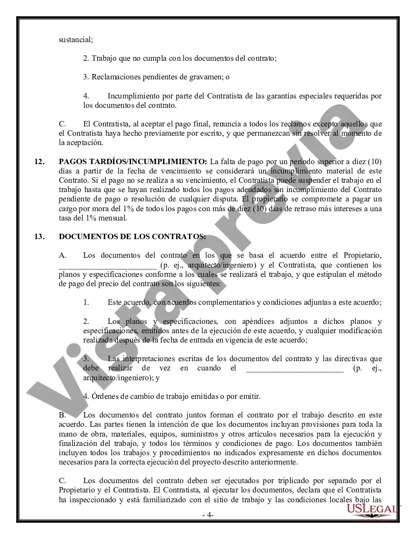 Preview Contrato Comercial para Contratista