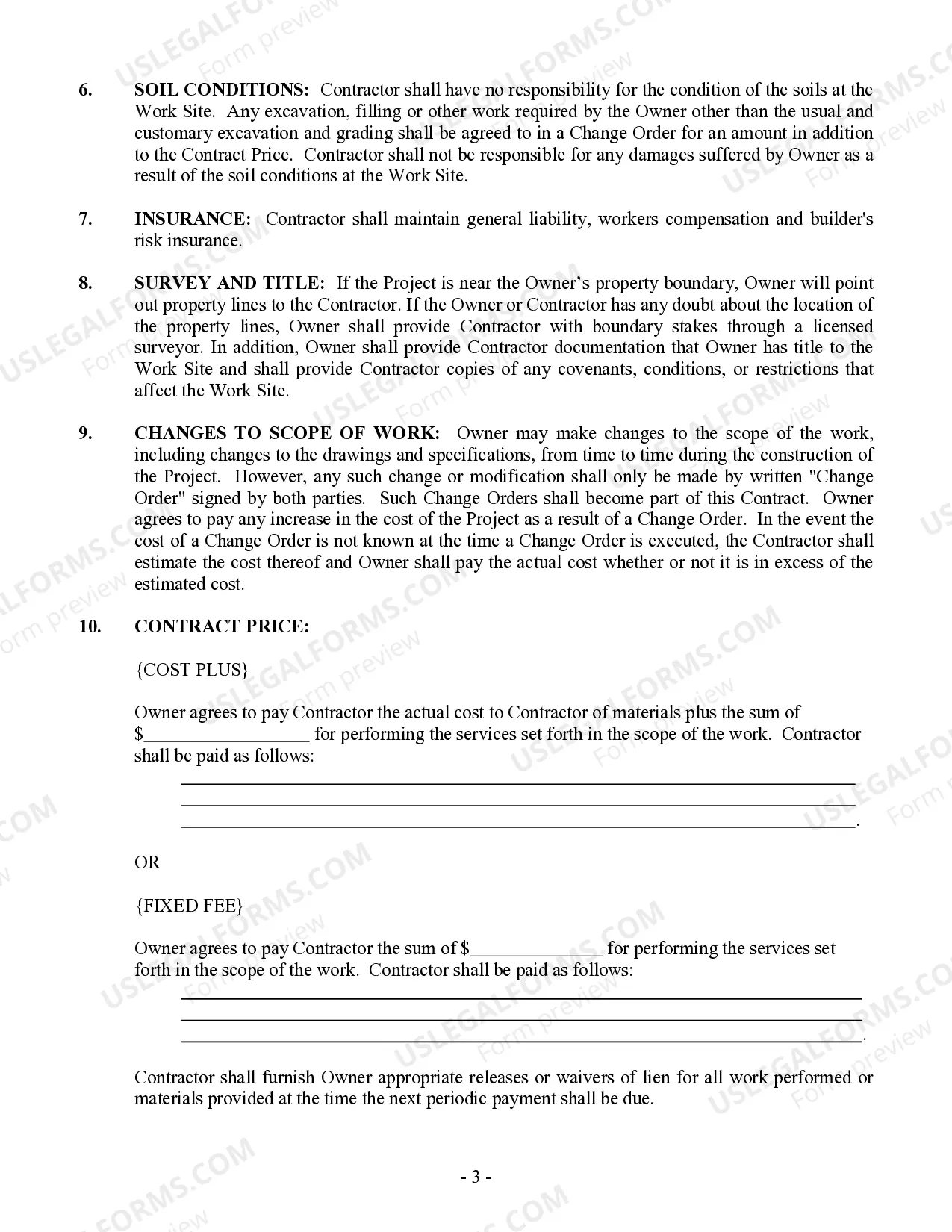 Preview Concrete Mason Contract for Contractor
