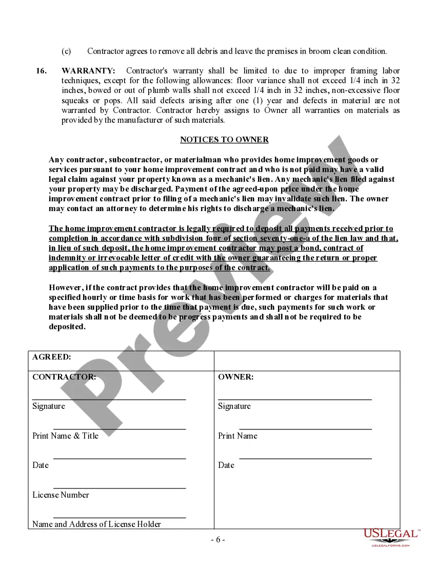 Preview Framing Contract for Contractor