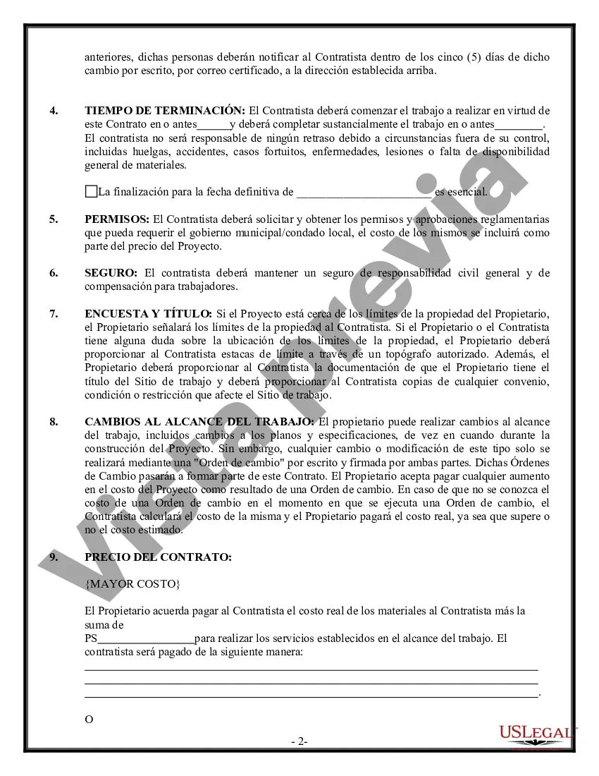 Preview Contrato de Seguridad para Contratista