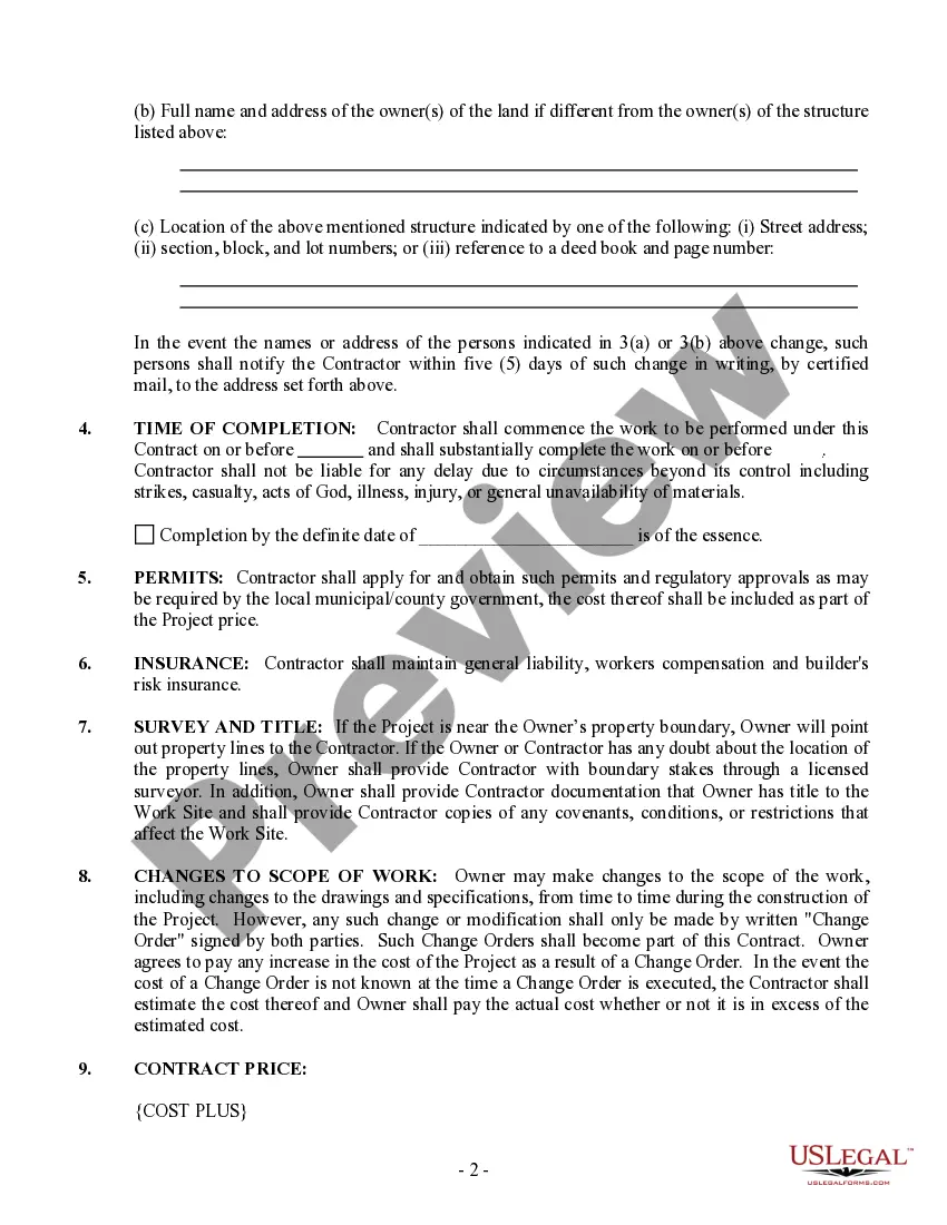 Preview Insulation Contract for Contractor