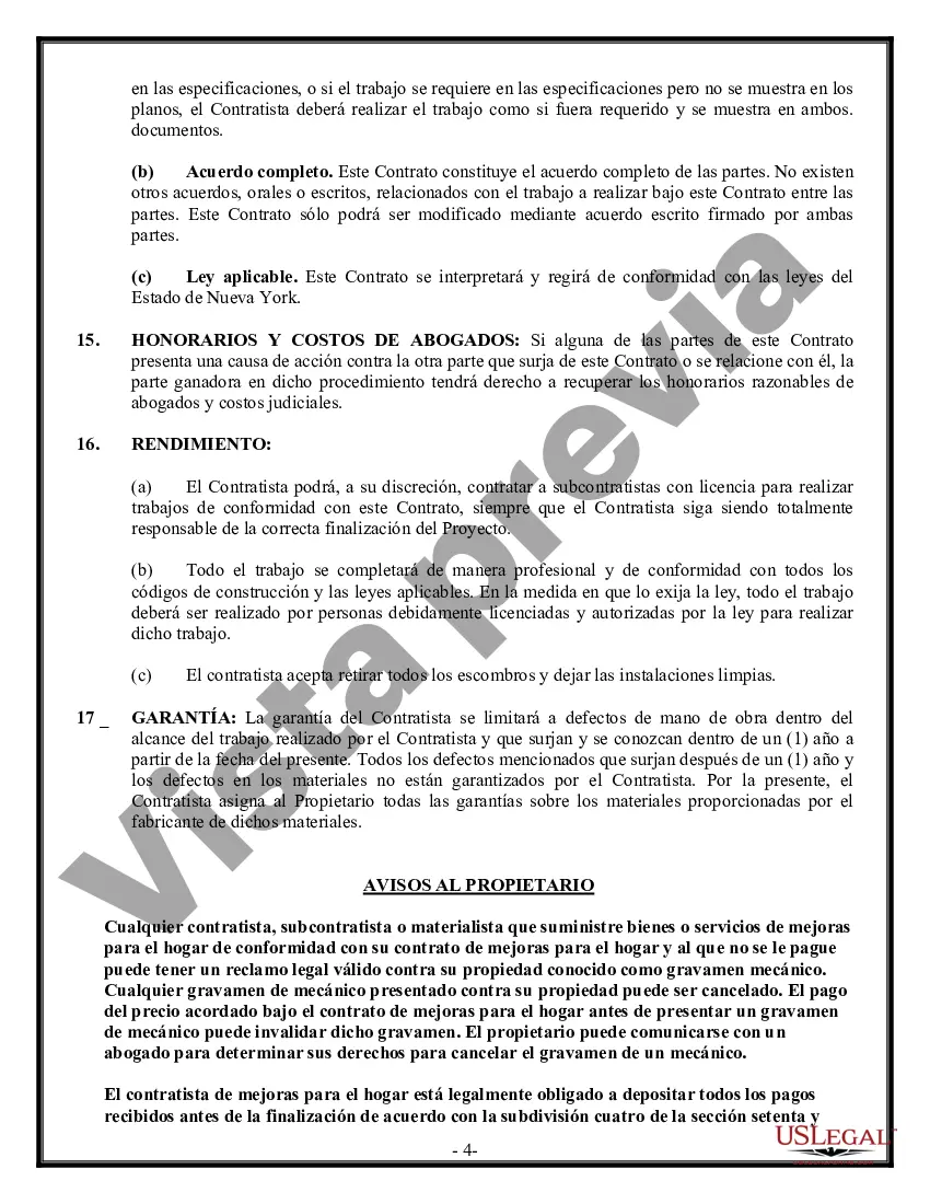 Preview Contrato de pavimentación para contratista