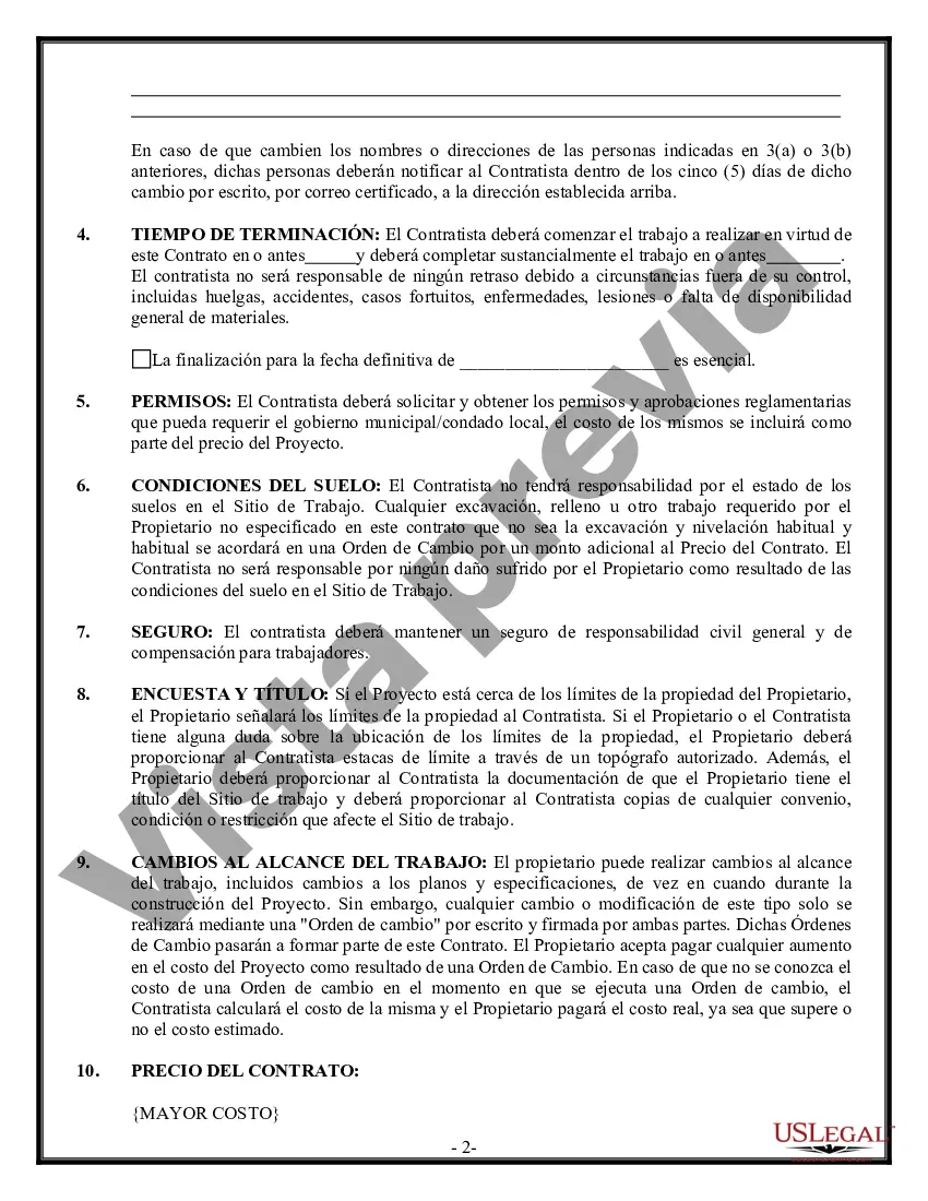 Preview Contrato de trabajo en el sitio para el contratista