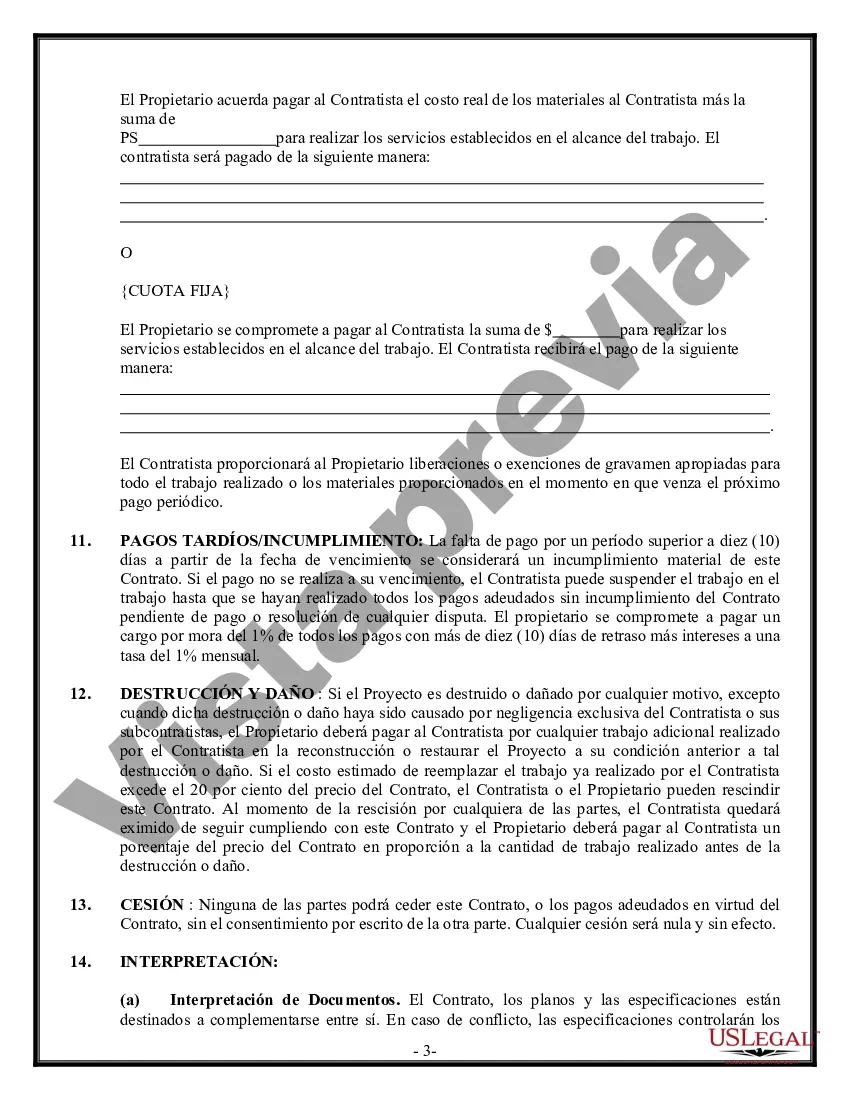 Preview Contrato de trabajo en el sitio para el contratista