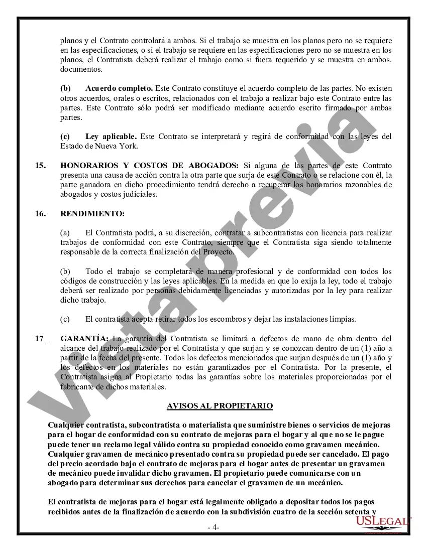 Preview Contrato de trabajo en el sitio para el contratista