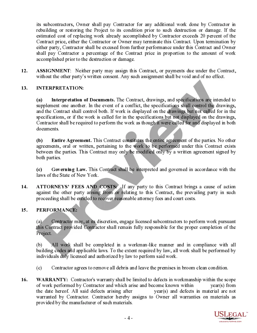 Get Siding Contract for Contractor Preview Siding Contract for Contractor