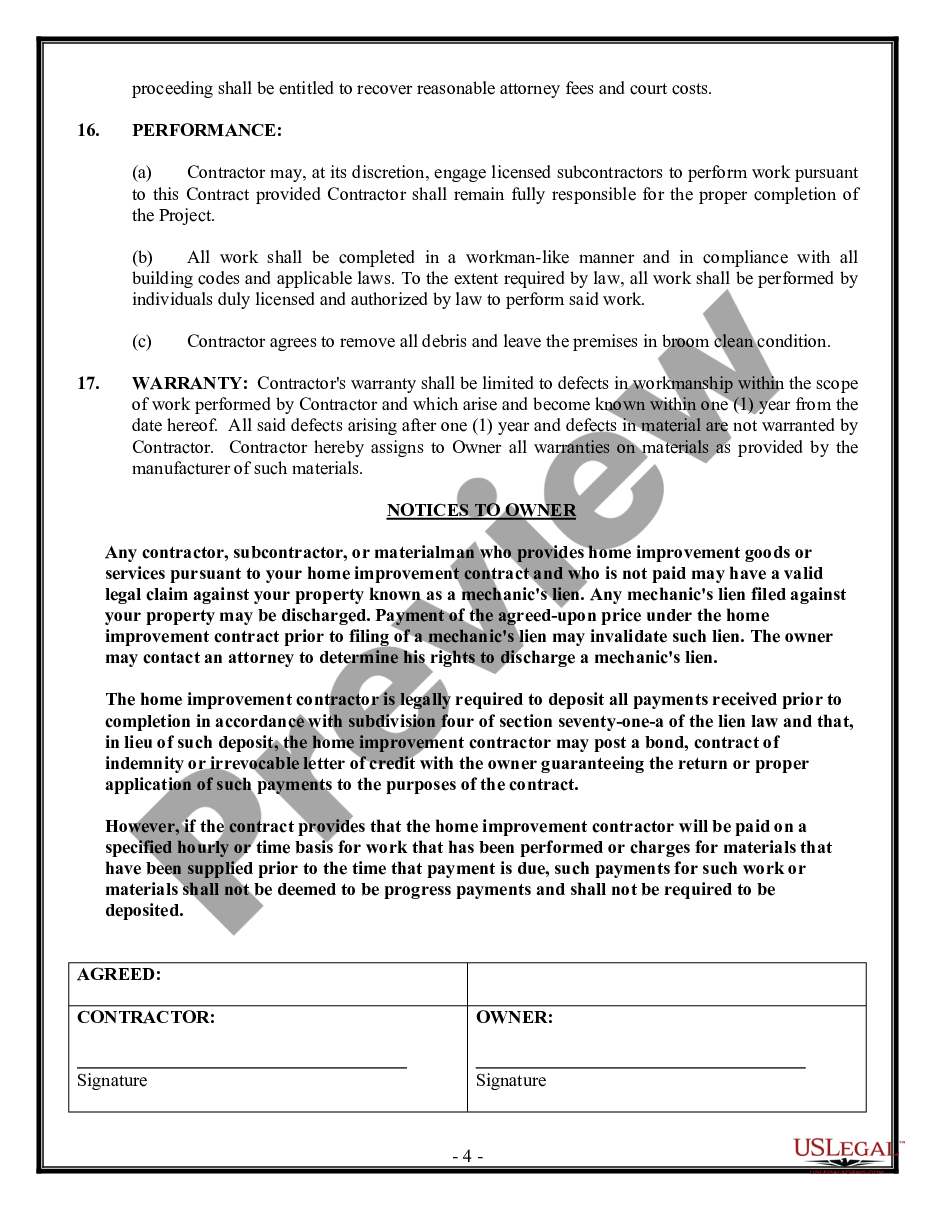 page 3 Drainage Contract for Contractor preview