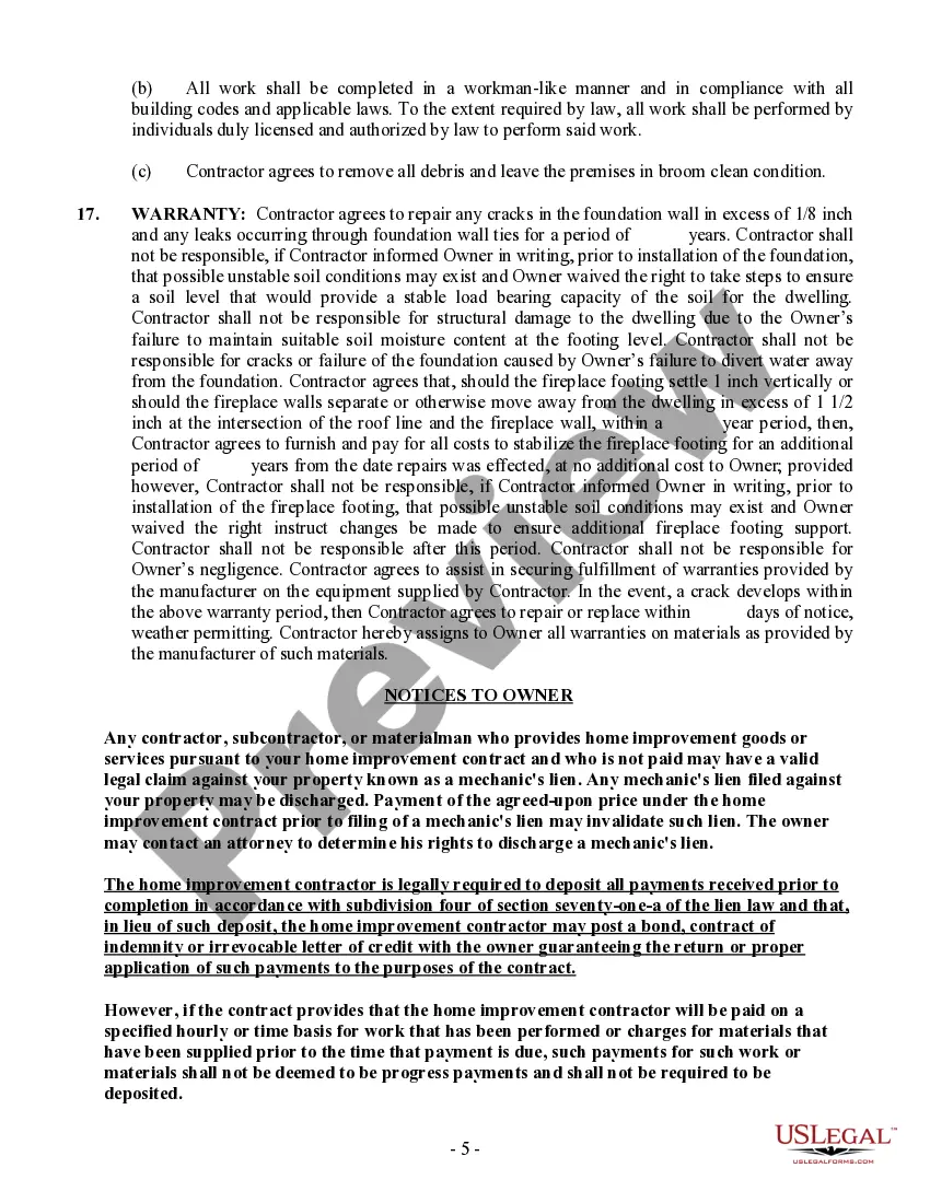 Get Foundation Contract for Contractor Preview Foundation Contract for Contractor