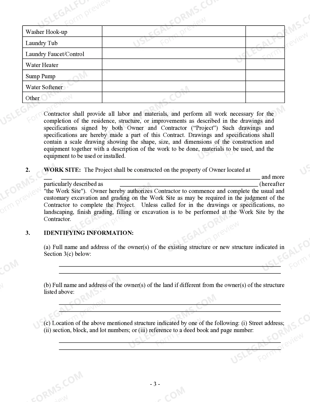 Preview Plumbing Contract for Contractor