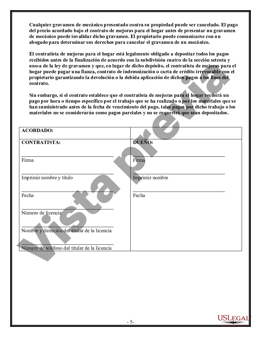 Preview Contrato de techado para contratista