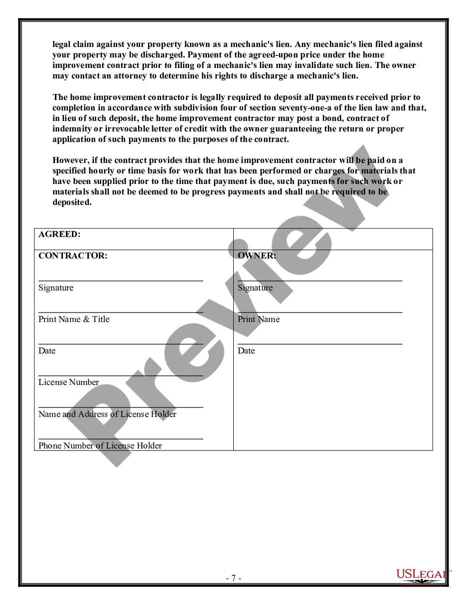 page 6 Electrical Contract for Contractor preview