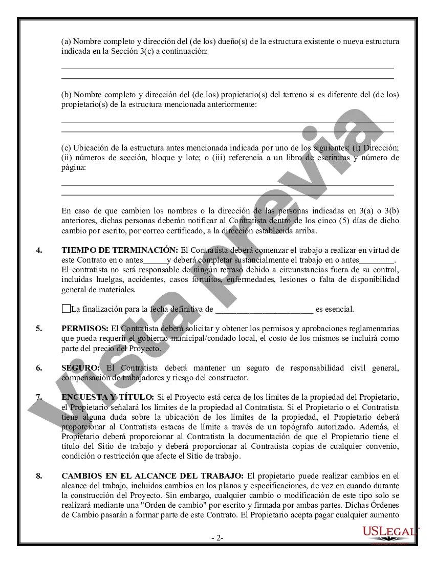 Preview Contrato de paneles de yeso de yeso para contratista