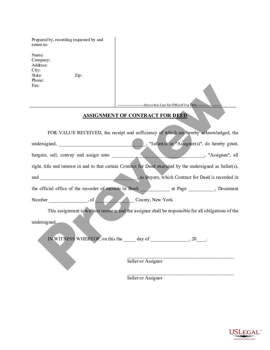 new york law assignment of contract