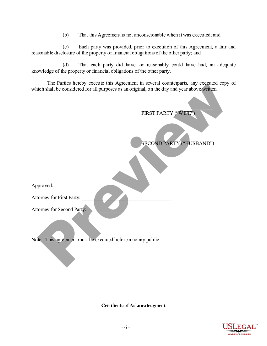 New York State Prenuptial Agreement Template