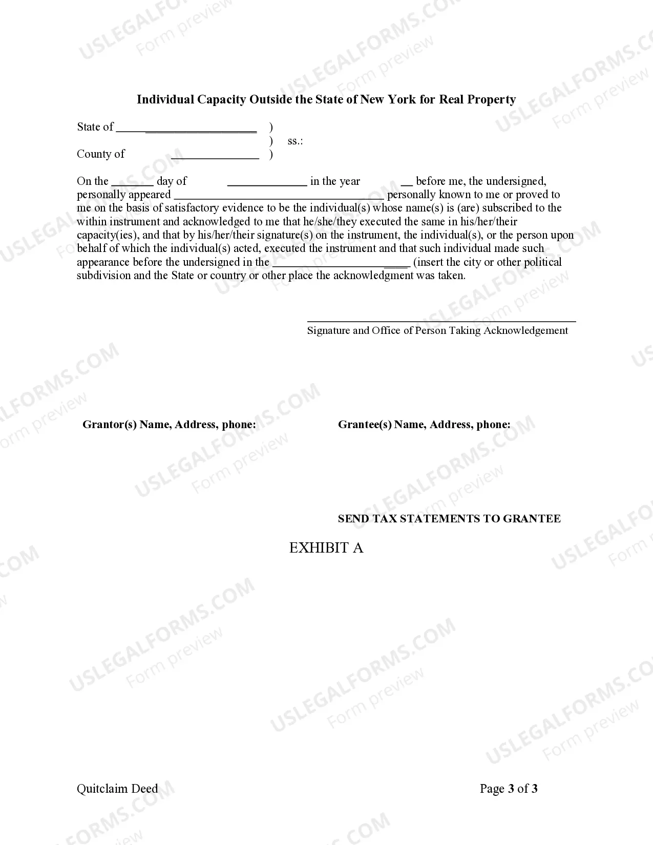 Preview Quitclaim Deed from Individual to Husband and Wife