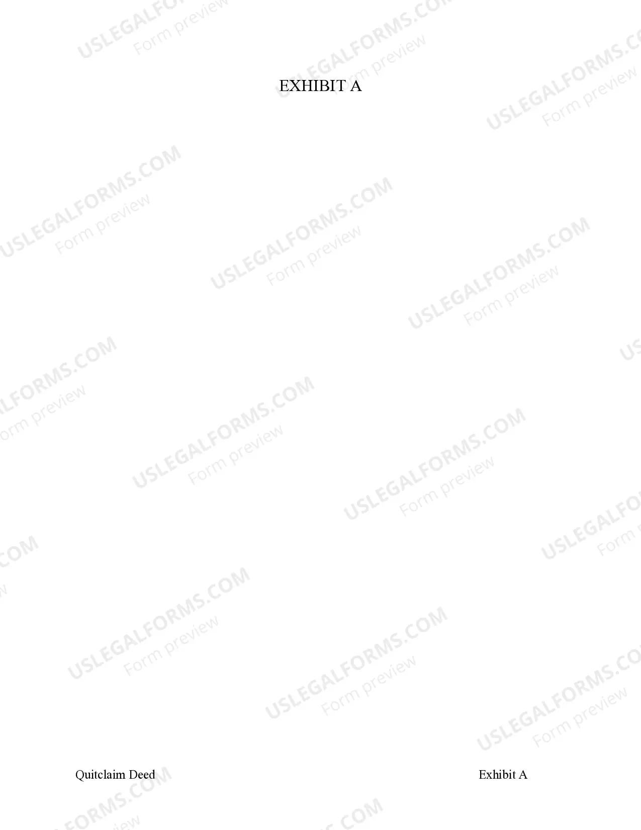 Preview Quitclaim Deed from Corporation to Individual