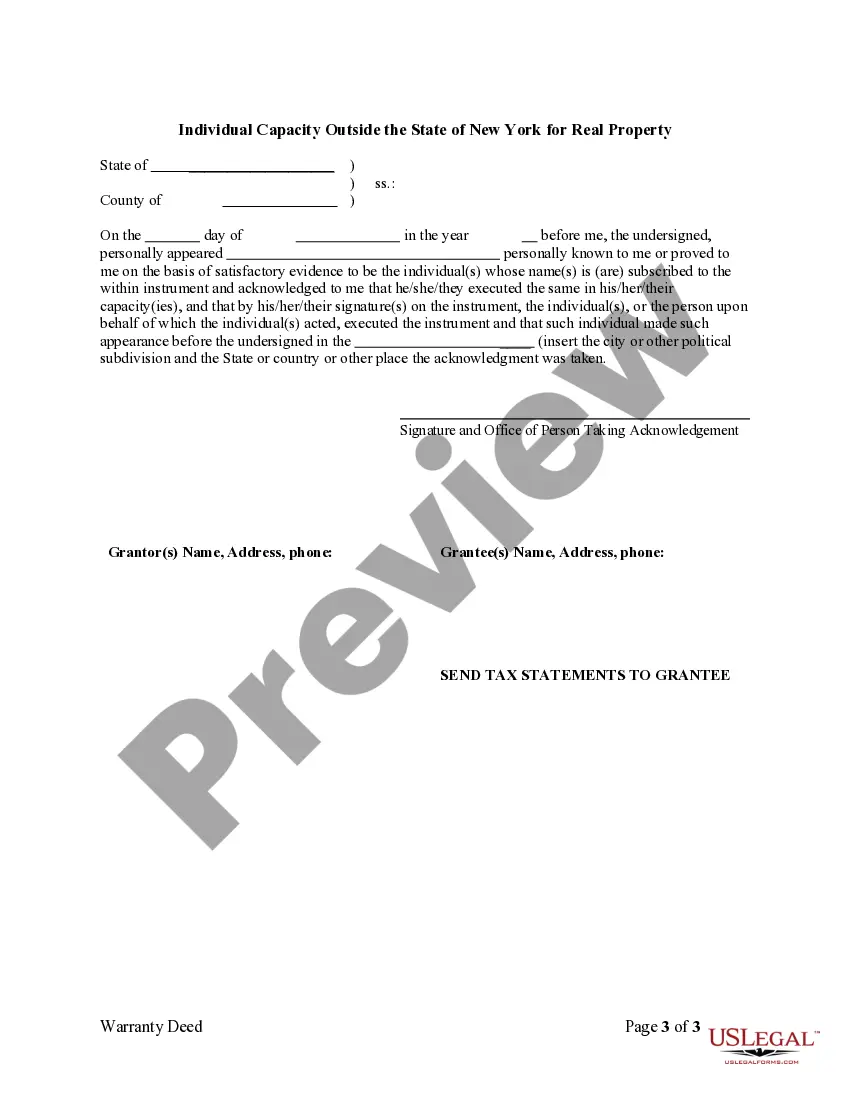 Preview Warranty Deed from Individual to a Trust