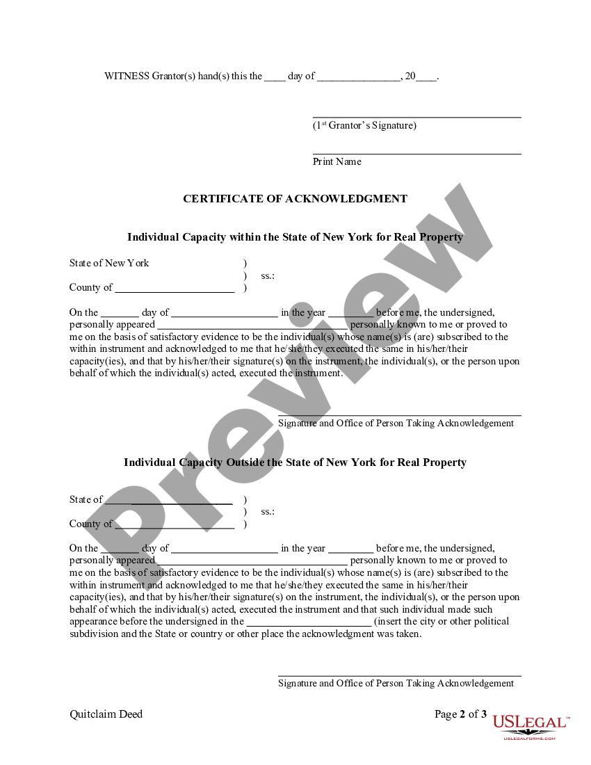 New York State Deed Form Us Legal Forms 2310