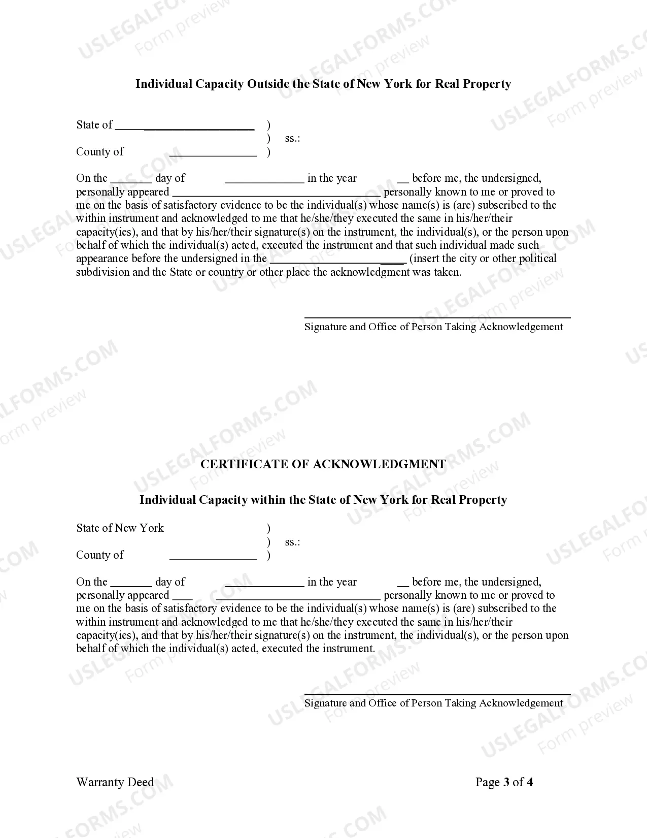 Preview Warranty Deed from Husband and Wife to Husband and Wife