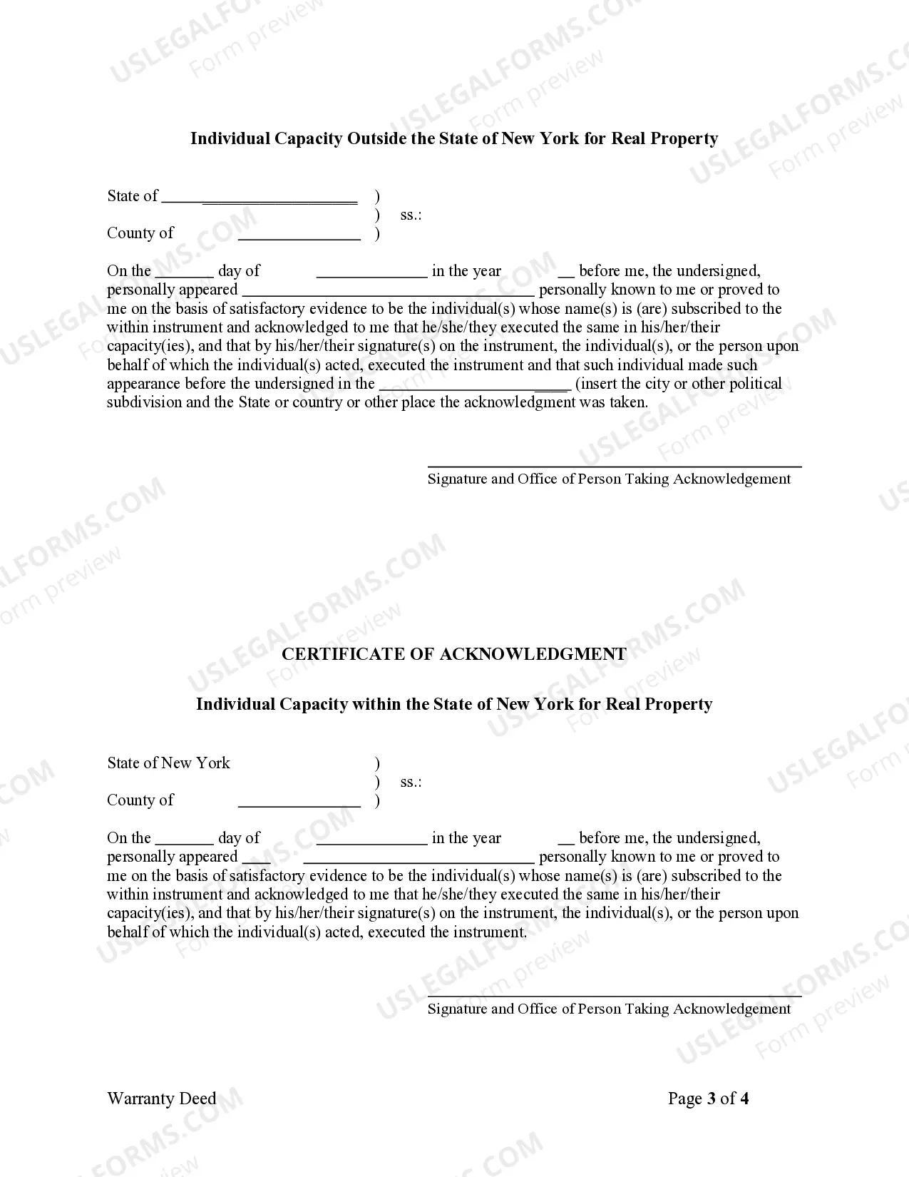 Preview Warranty Deed - Two Individuals to One Individual