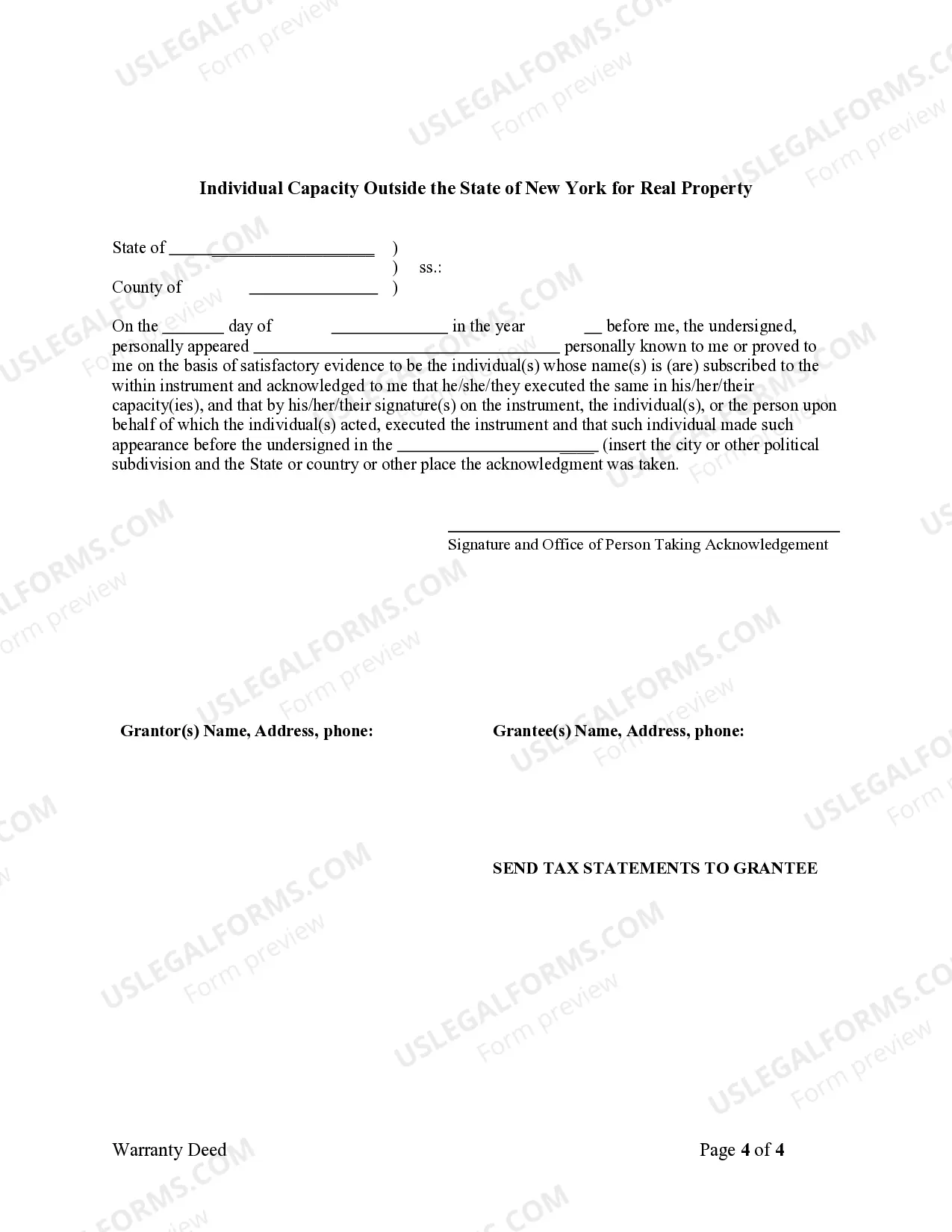 Preview Warranty Deed - Two Individuals to One Individual