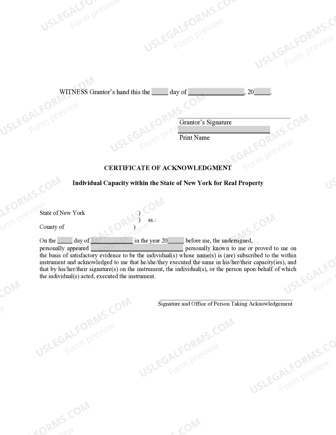 Preview Quitclaim Deed by Individual