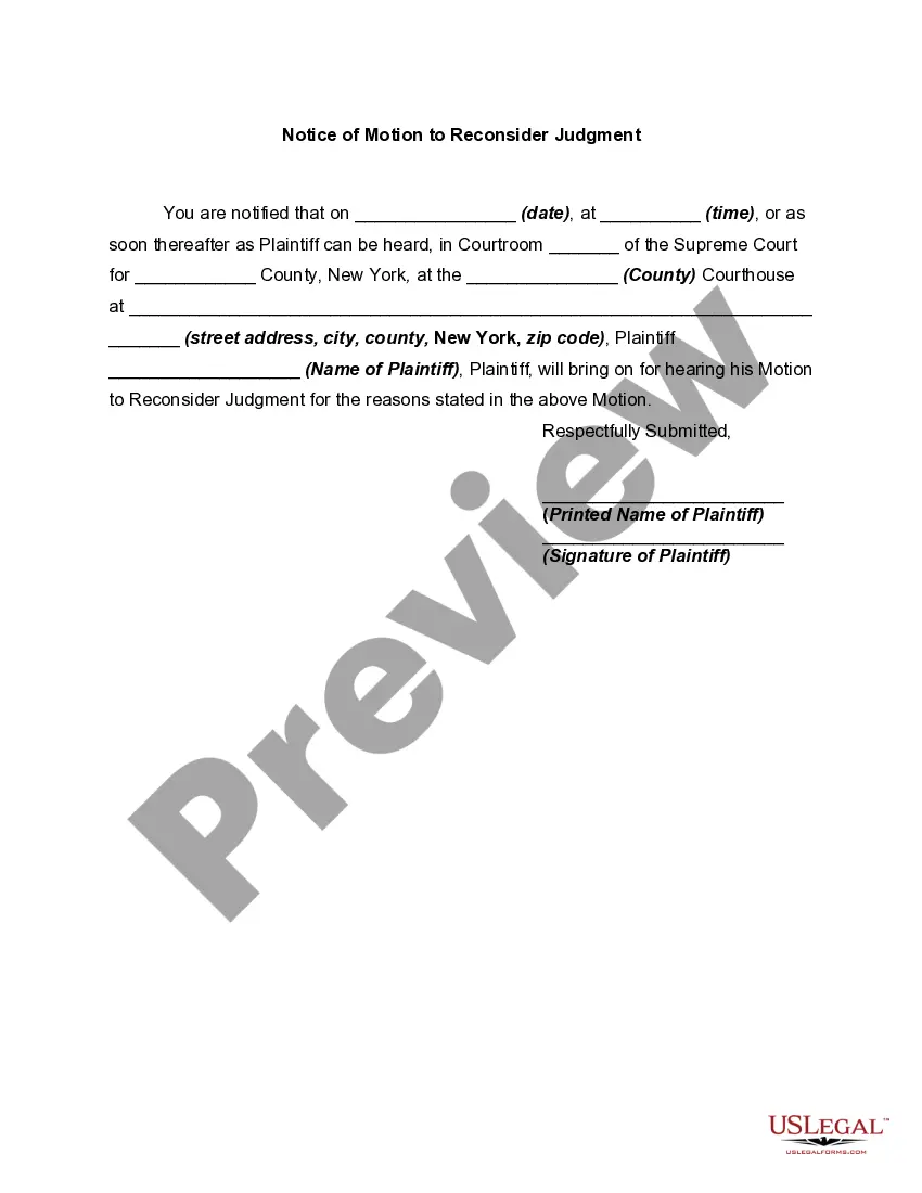 Get Motion to Reconsider Judgment Preview Motion to Reconsider Judgment