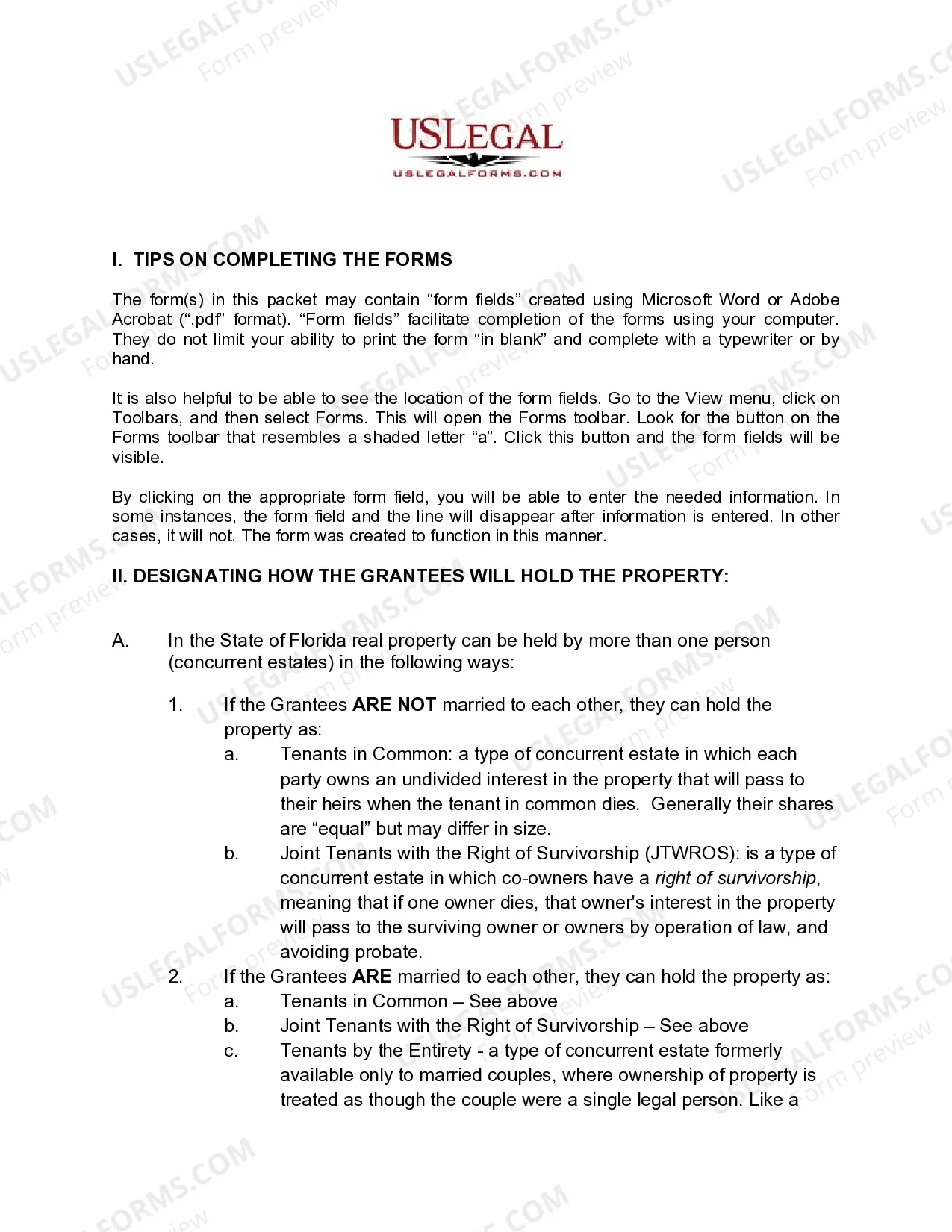 Preview Quitclaim Deed - Individual to Two Individuals