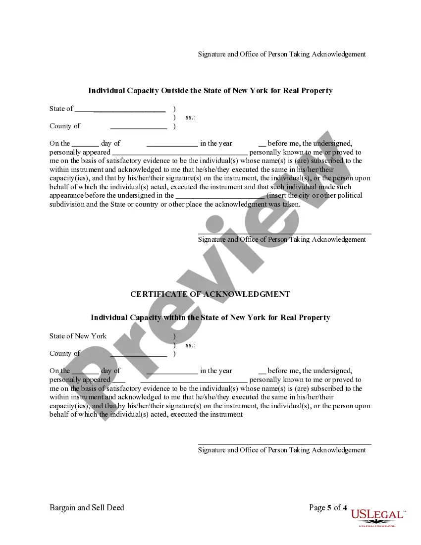 Preview Bargain and Sale Deed with Covenant Against Grantors Acts - Husband and Wife to Trust