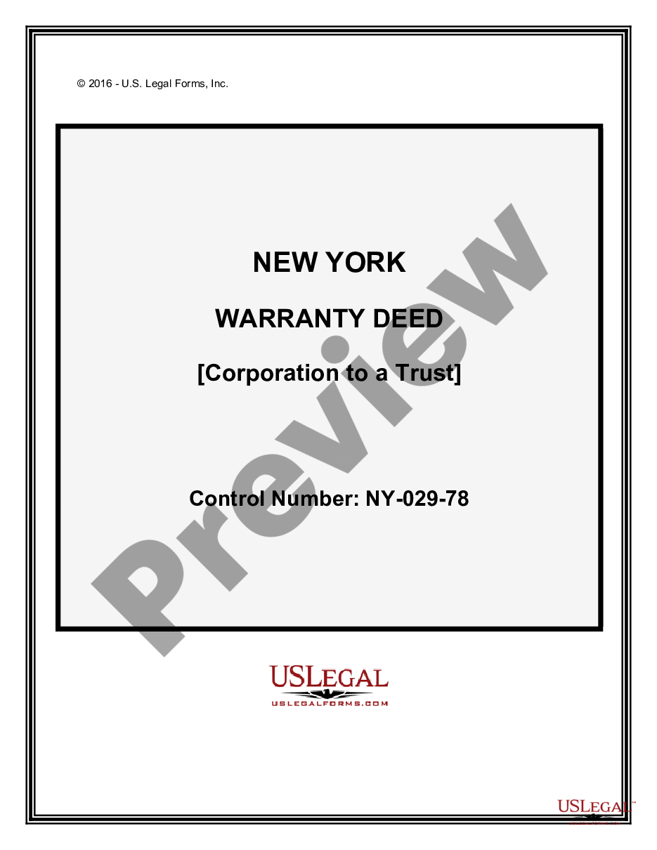page 0 Warranty Deed - Corporation to Trust preview