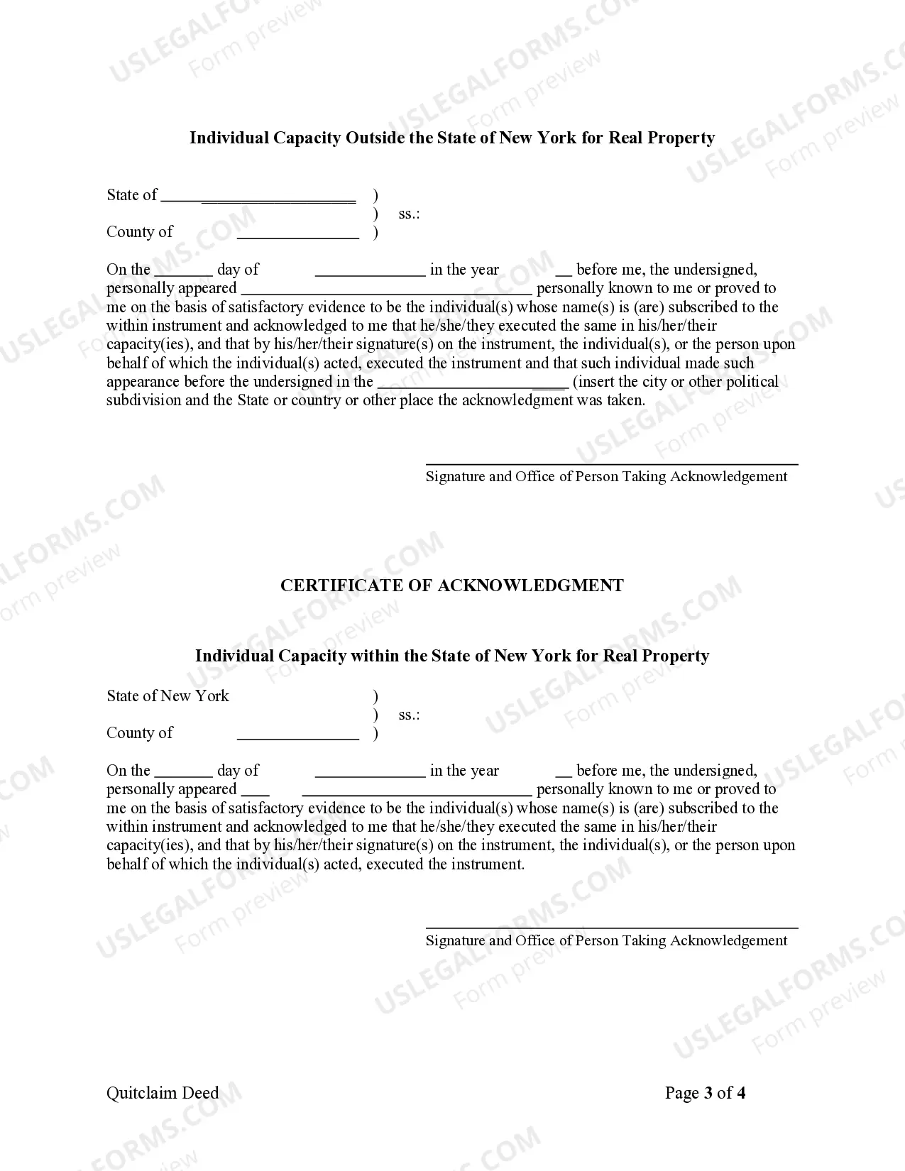 Preview Quitclaim Deed by Two Individuals to Husband and Wife