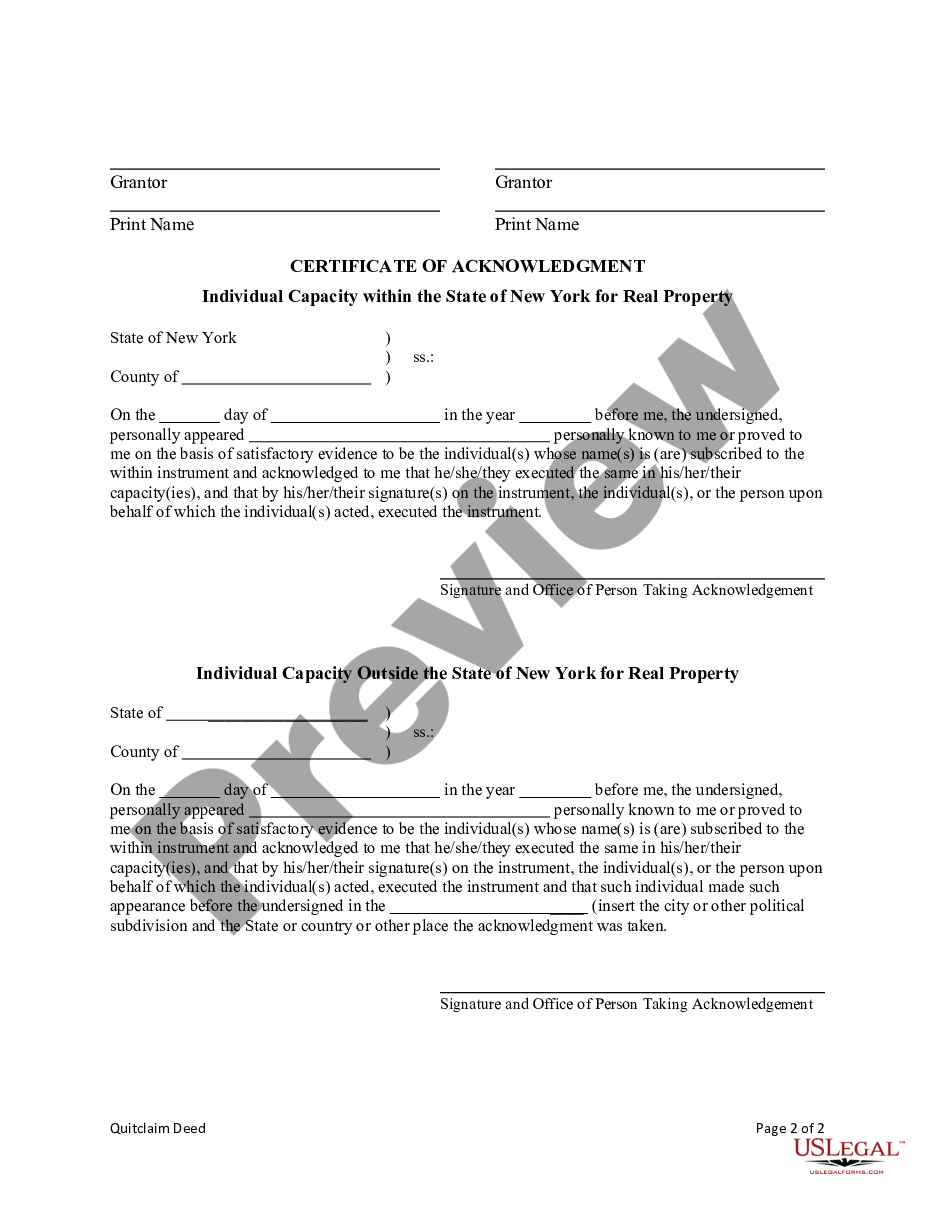 page 4 Quitclaim Deed - Two Individual to Four Individuals preview