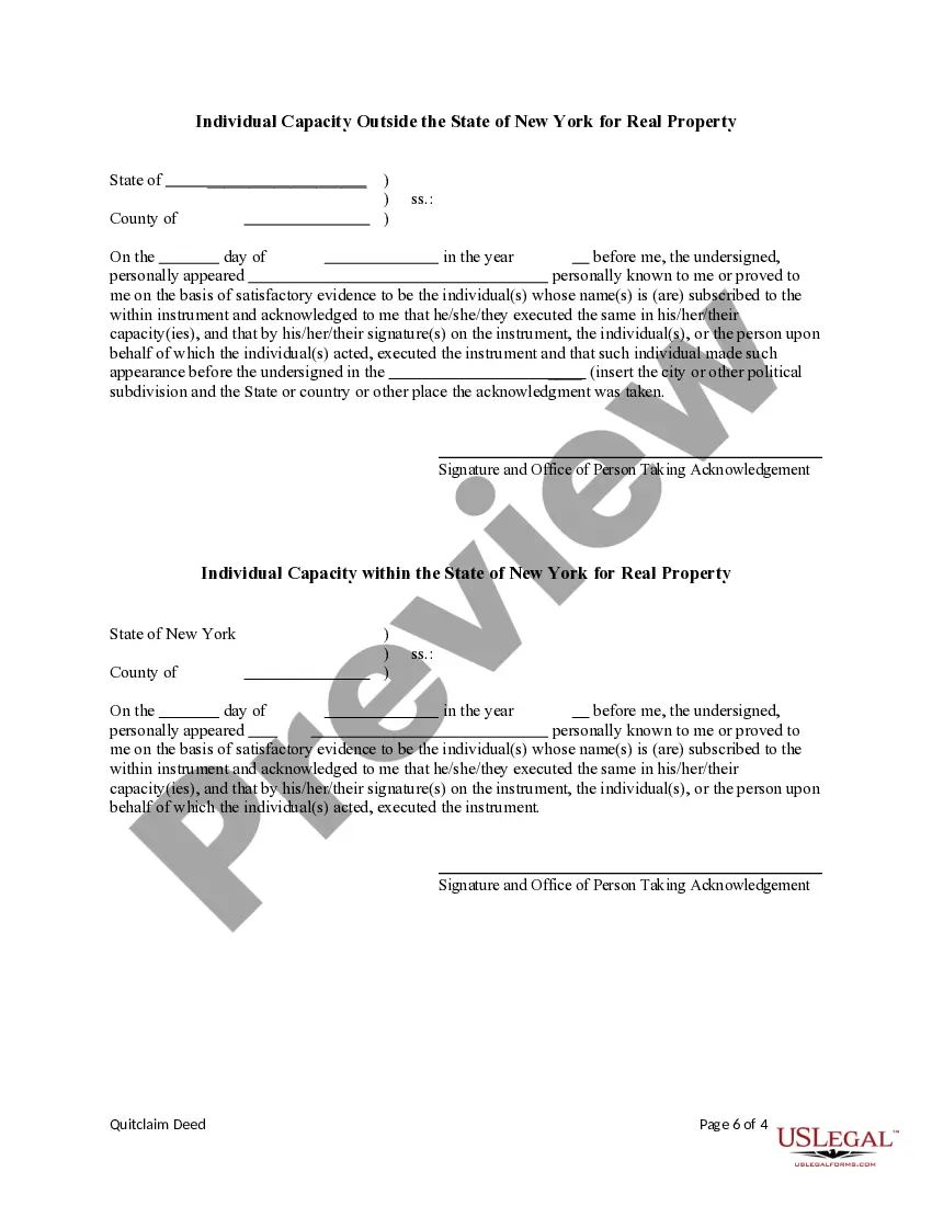 Preview Quitclaim Deed from Three Individuals to Five Individuals