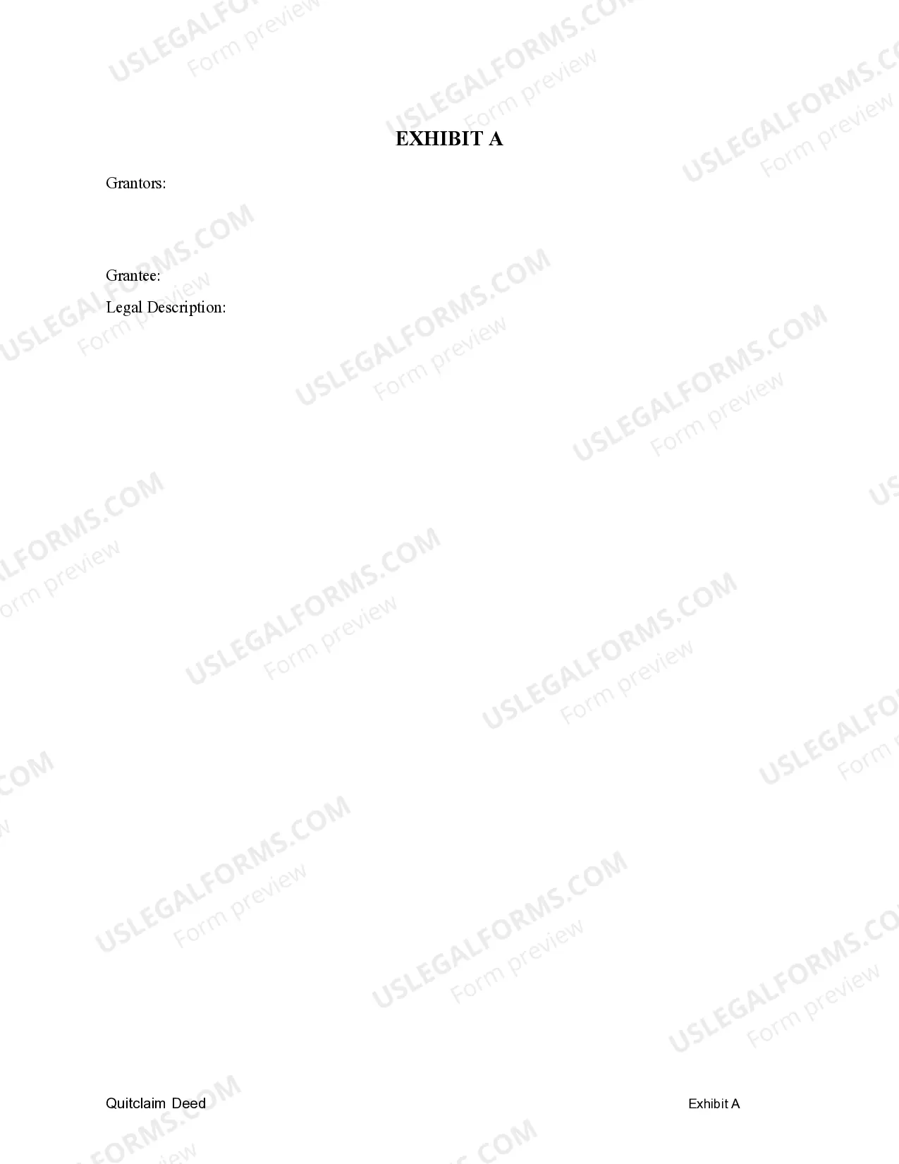 Preview Quitclaim Deed from Three Individuals to a Limited Liability Company