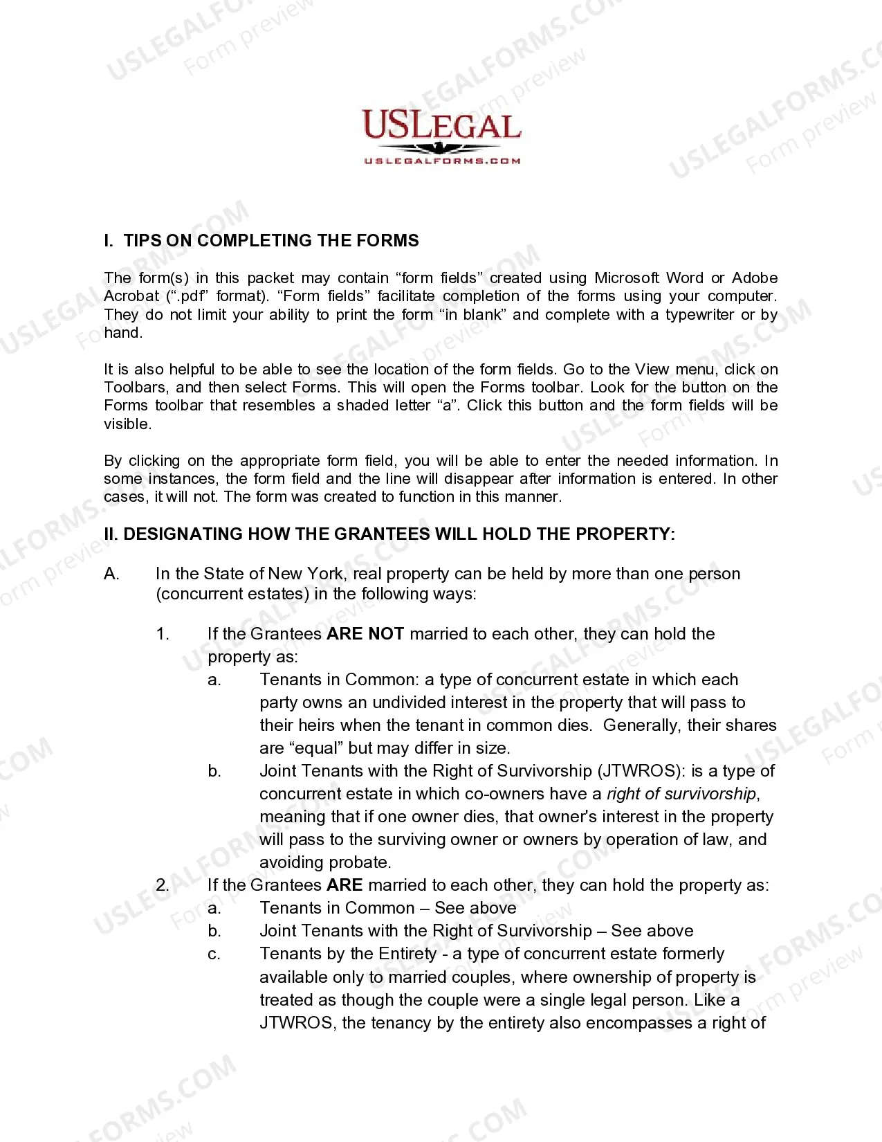 Preview Quitclaim Deed from Husband and Wife / Two Individuals to Three Individuals