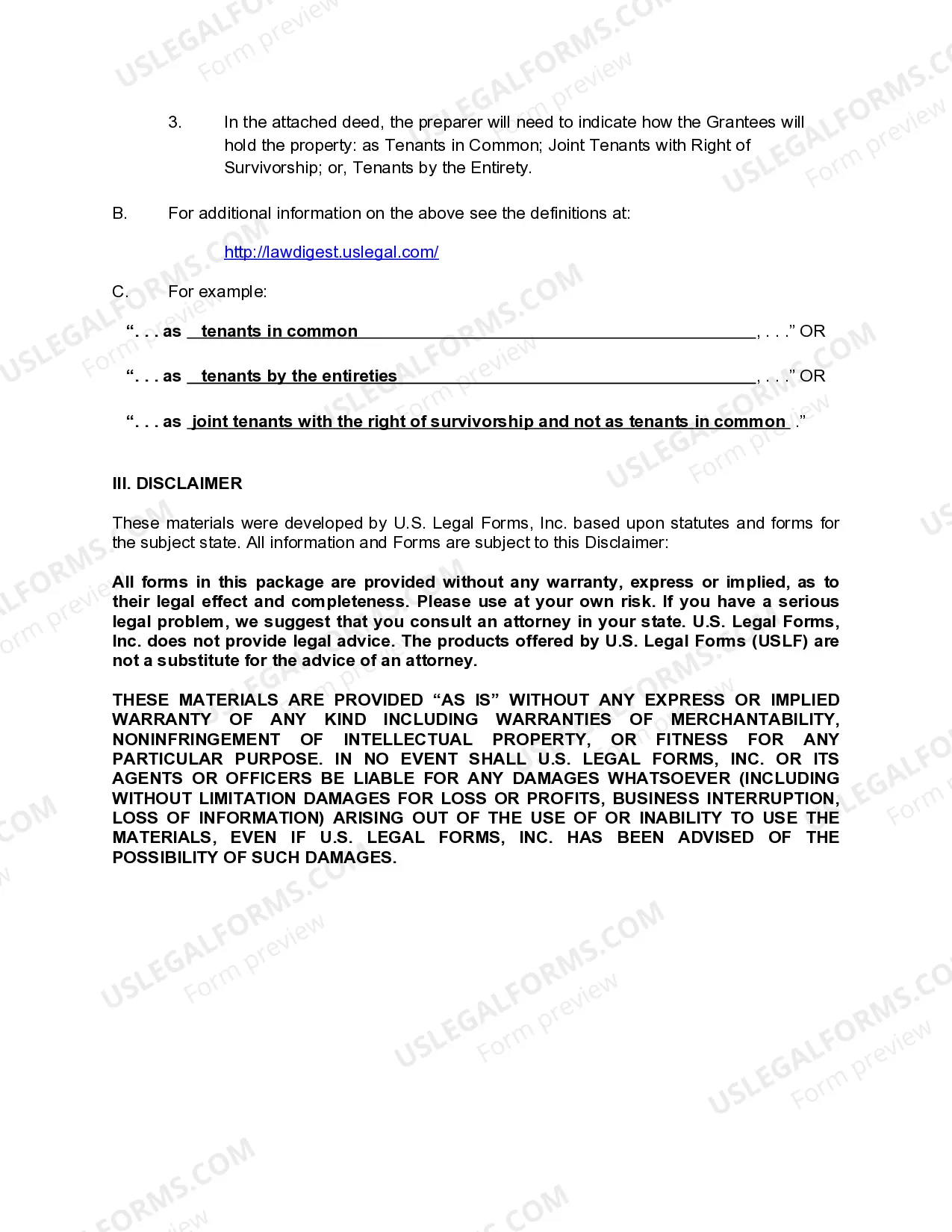 Preview Grant Deed from an Individual to Two Individuals or Husband and Wife