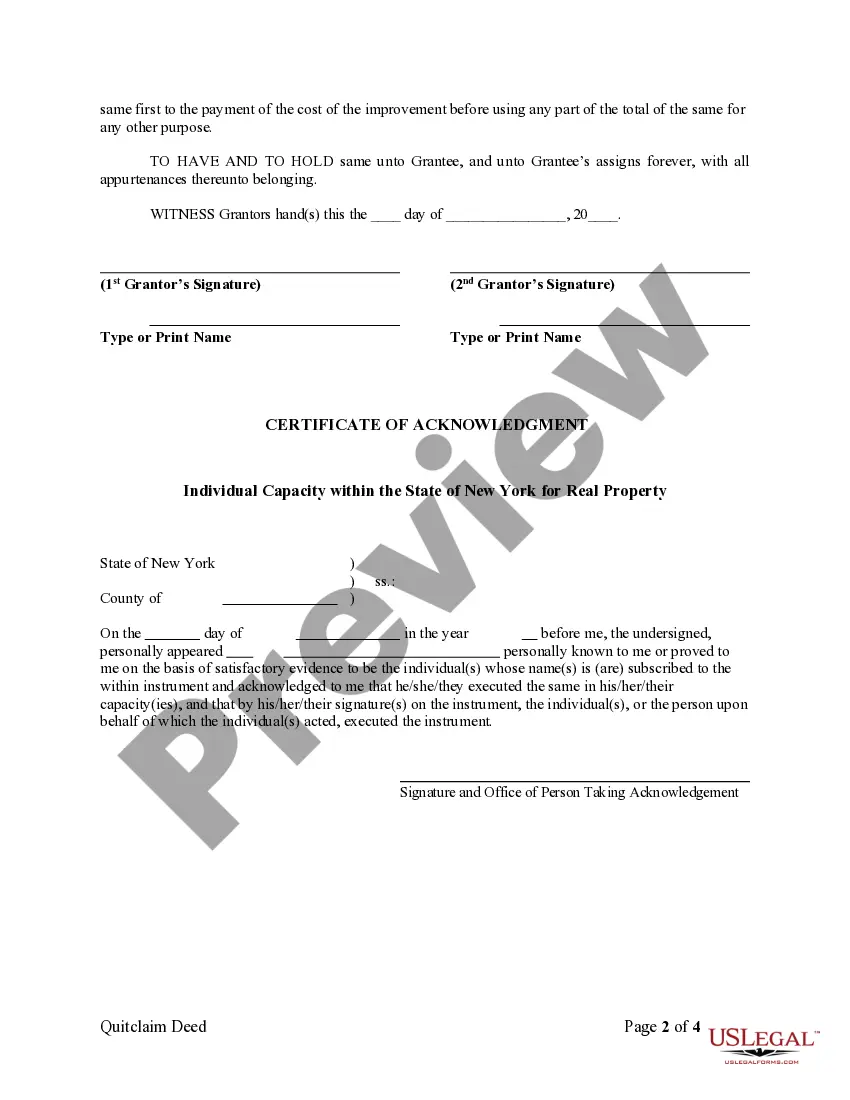 Preview Quitclaim Deed by Two Individuals to LLC