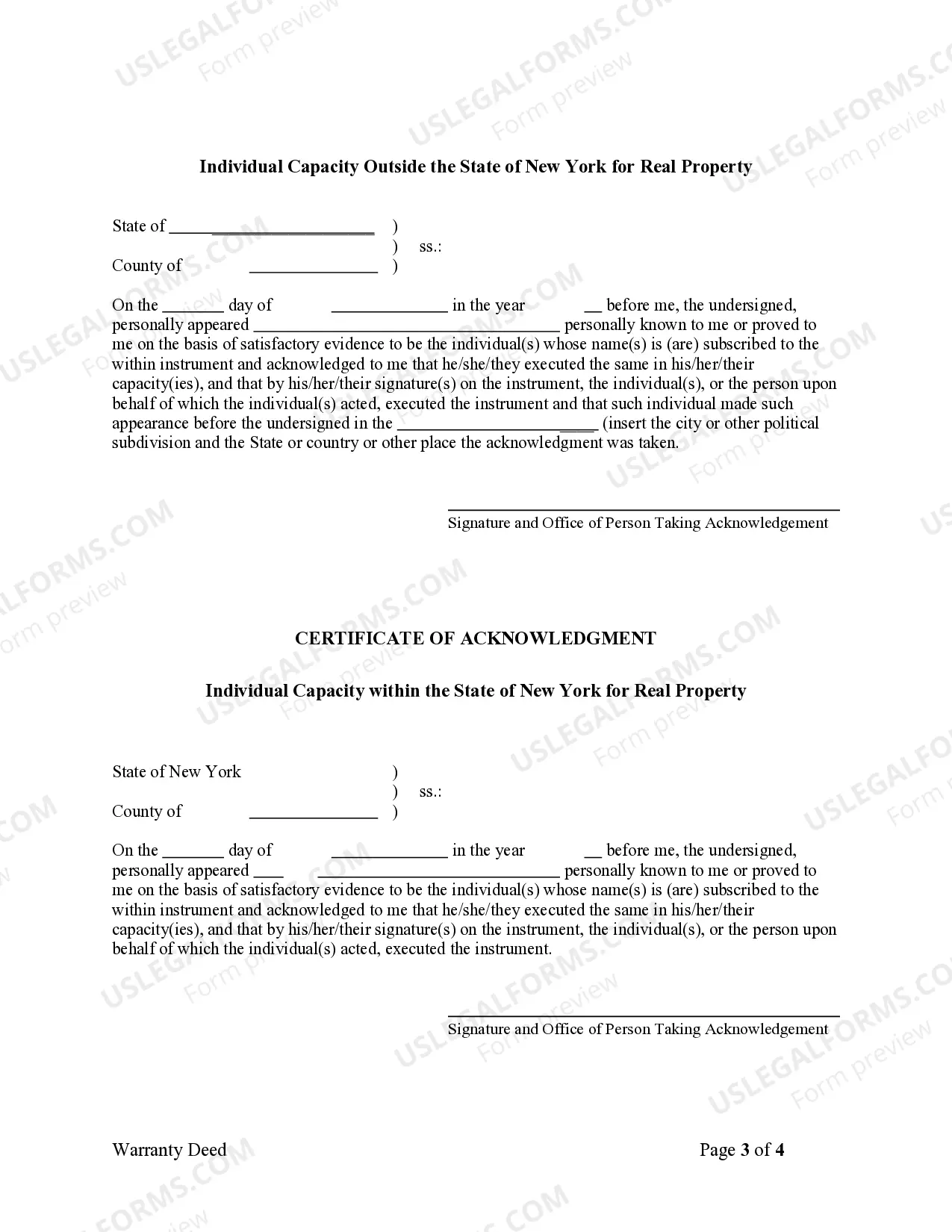 Preview Warranty Deed from two Individuals to Corporation