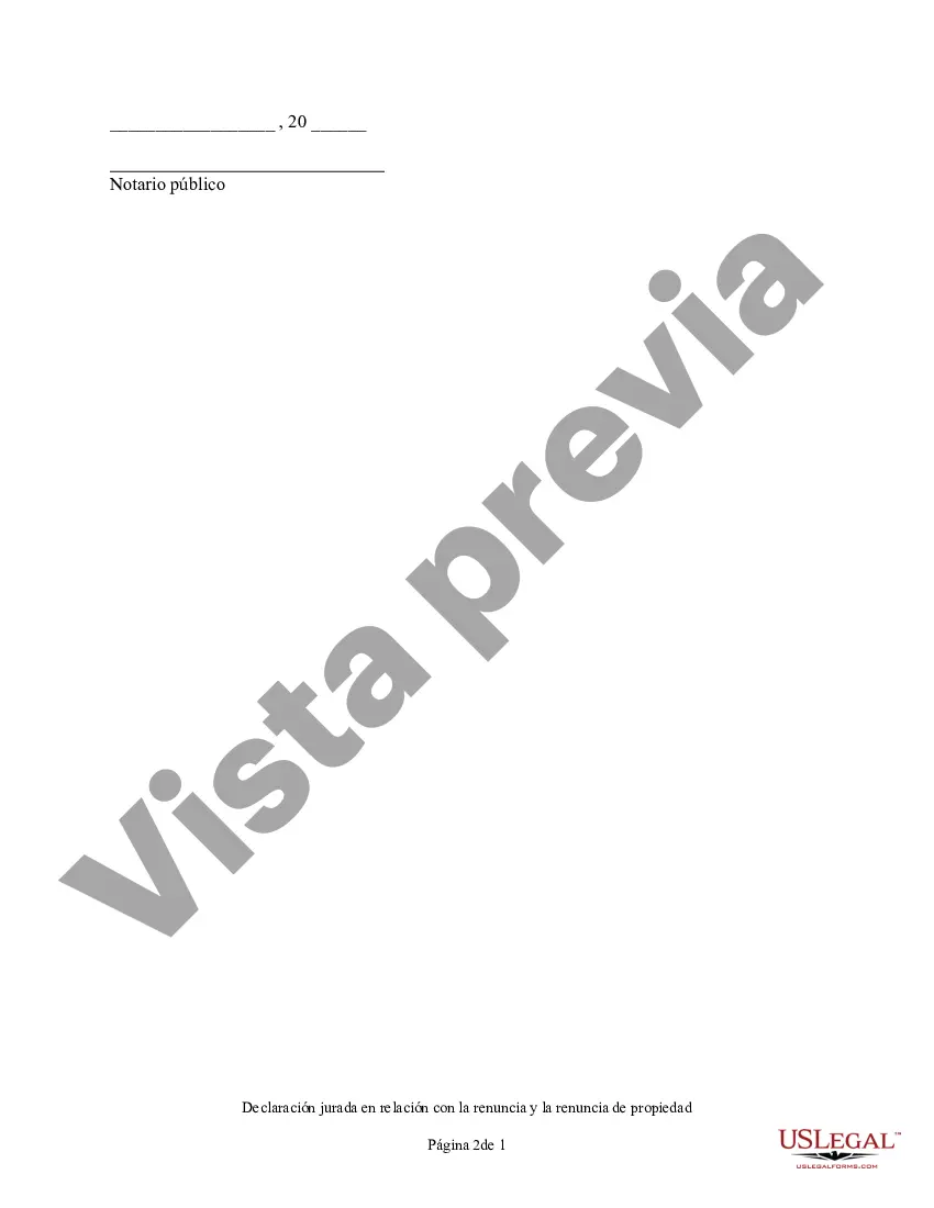 Preview Renuncia y Deslinde de Bienes recibidos por Sucesión Intestada