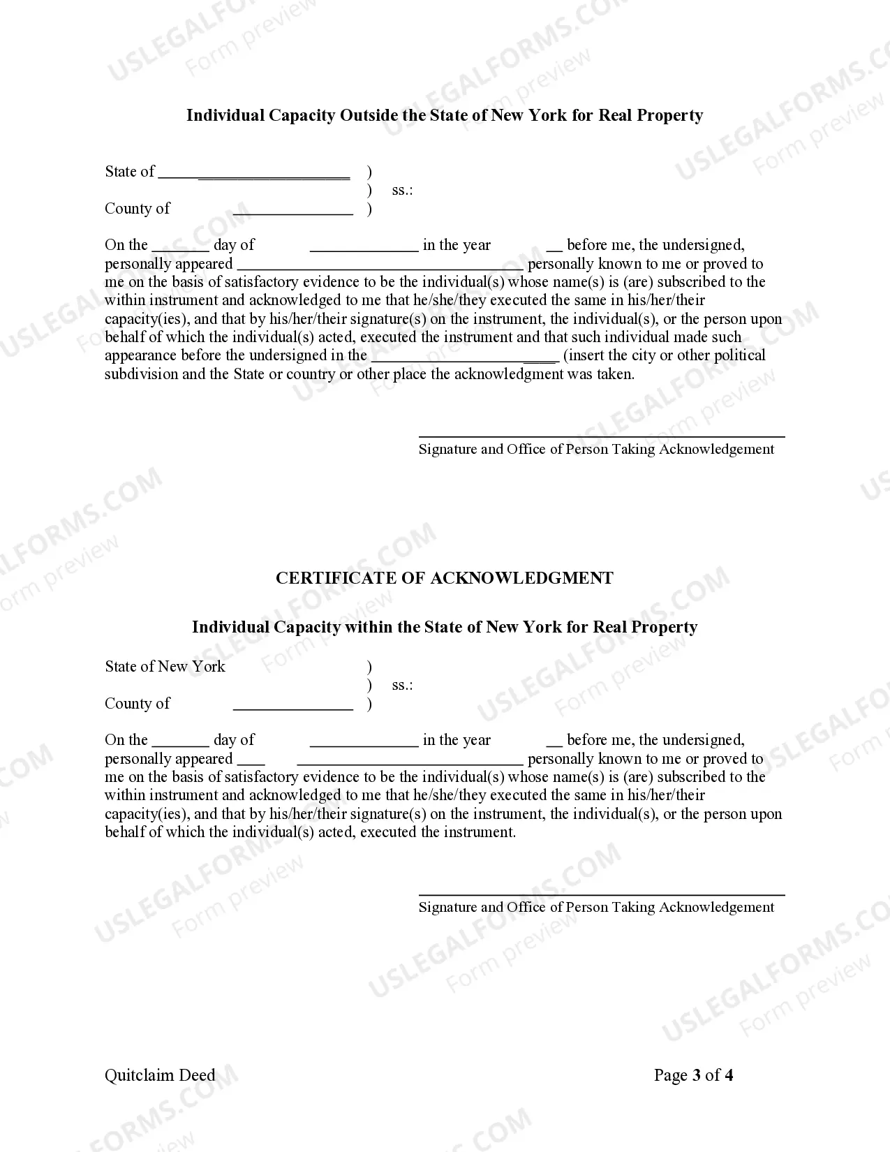 Preview Quitclaim Deed from Husband and Wife to Corporation