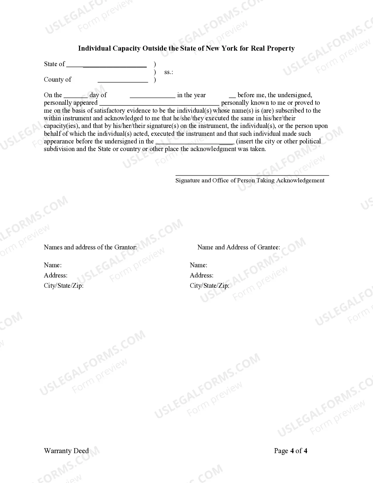 Preview Warranty Deed from Husband and Wife to Corporation