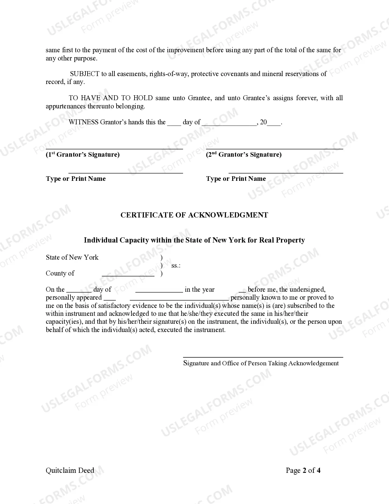 Preview Quitclaim Deed from Husband and Wife to LLC