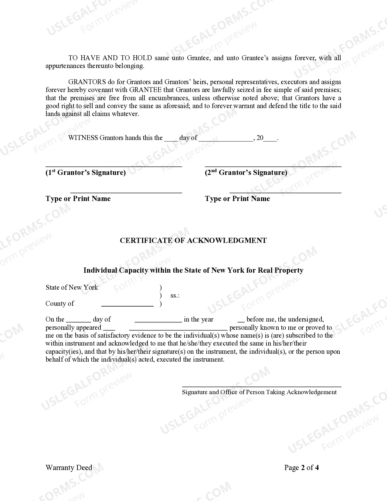 Preview Warranty Deed from Husband and Wife to LLC