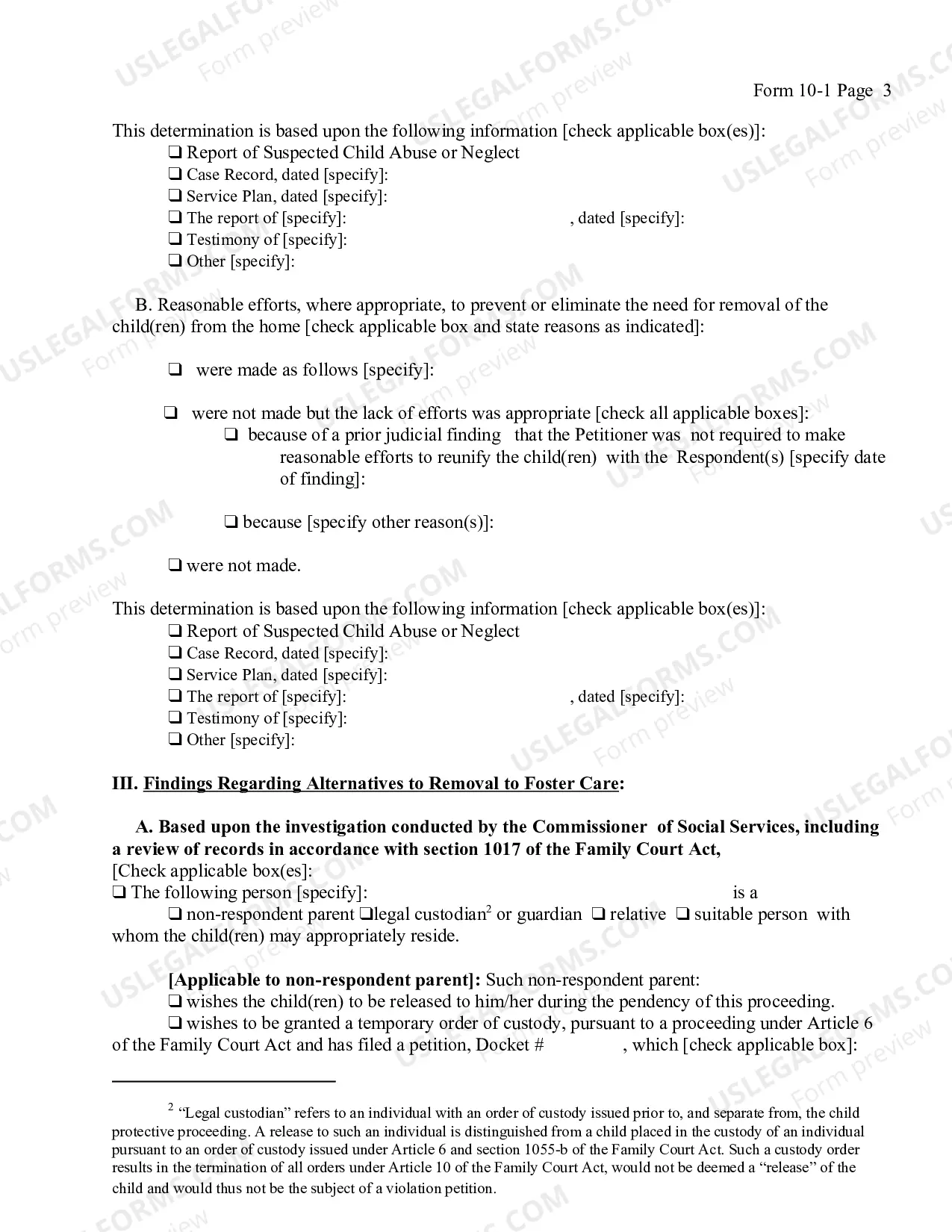 Preview Order Directing Temporary Removal of Child Before Filing of Petition