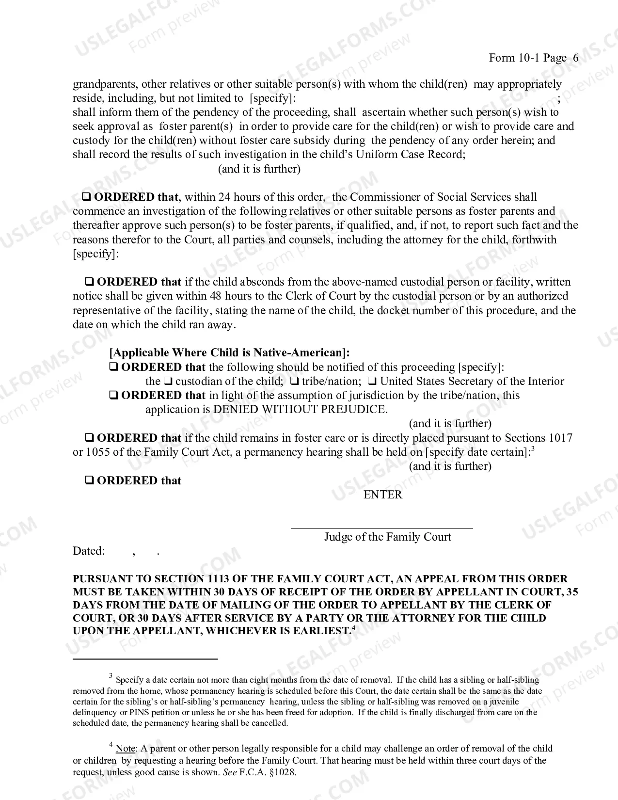 Preview Order Directing Temporary Removal of Child Before Filing of Petition