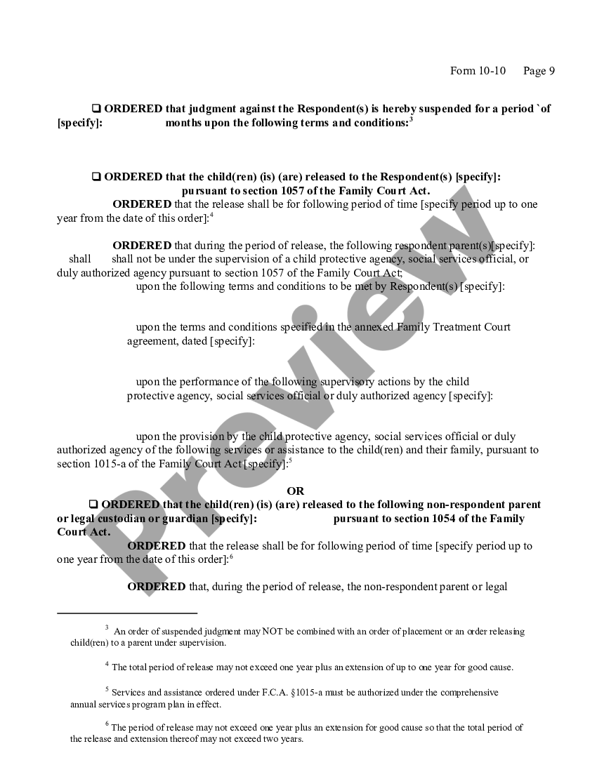page 8 Child Protective - Order of Fact-Finding and Disposition and Permanency Hearing preview