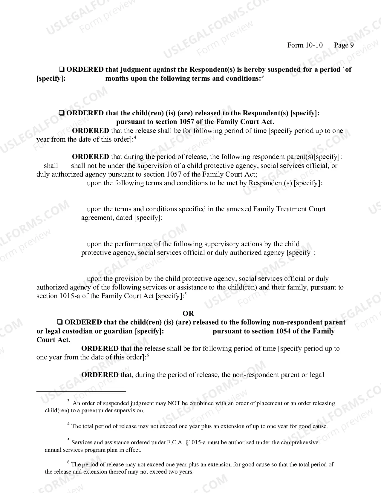 Preview Order of Fact Finding And Disposition And Permanency Hearing